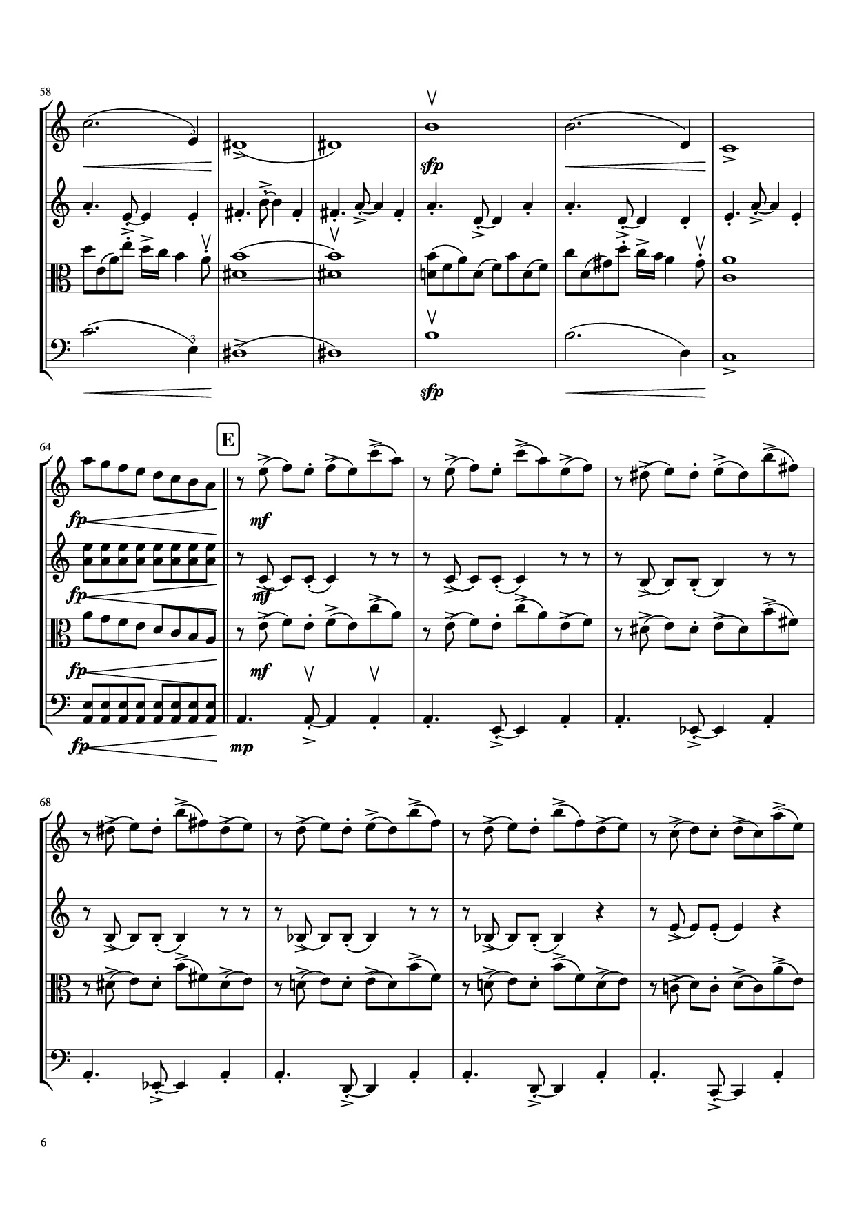 Page 6 of Sheet music PDF libertango Violin - A. Piazolla