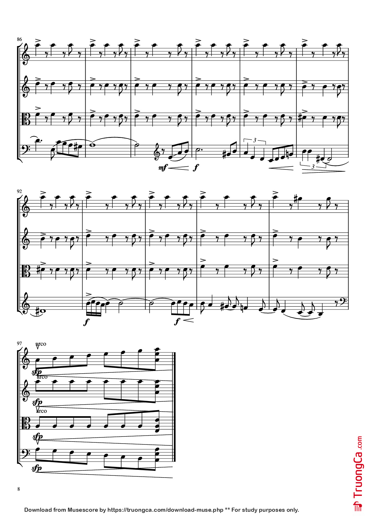 Page 8 of Sheet music PDF libertango Violin - A. Piazolla