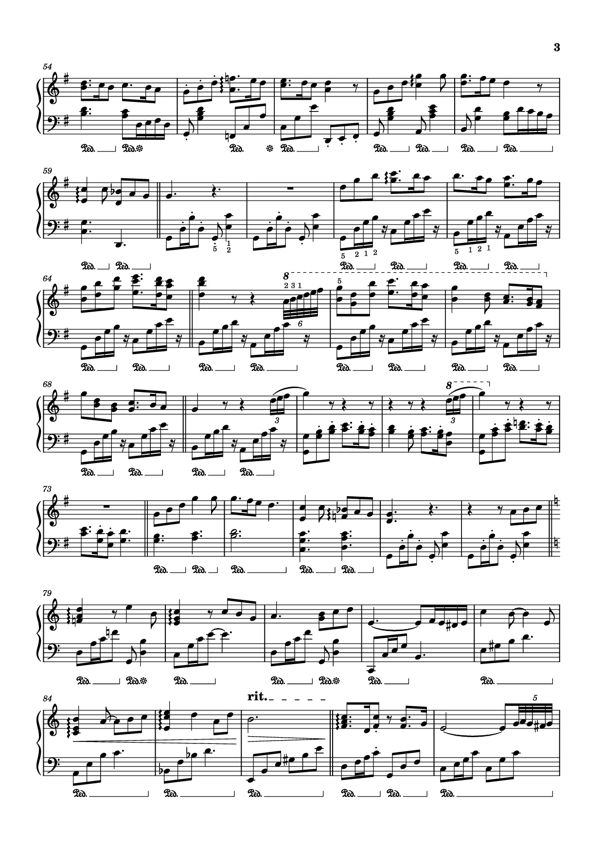 Page 3 of Sheet music PDF Piano A SEASIDE TOWN Piano - Kiki