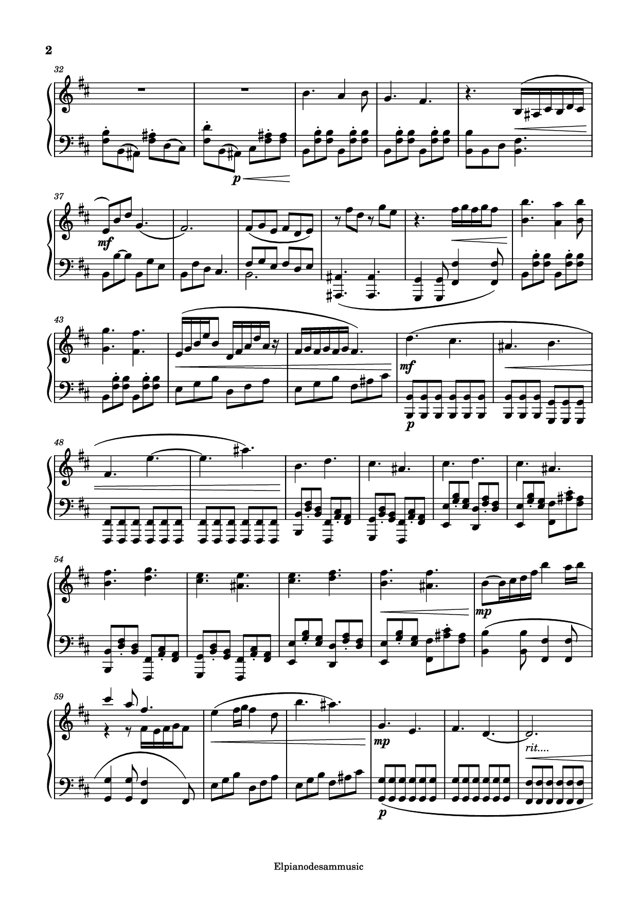 Page 2 of Sheet music PDF Piano Oakvale Theme Piano - Russell Shaw