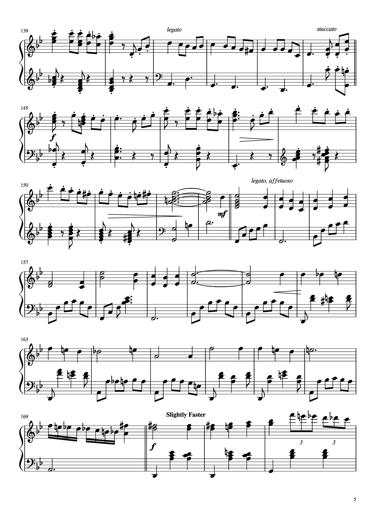 Page 5 of Sheet music PDF Piano Merry-Go-Round of Life Piano - Joe Hisaishi