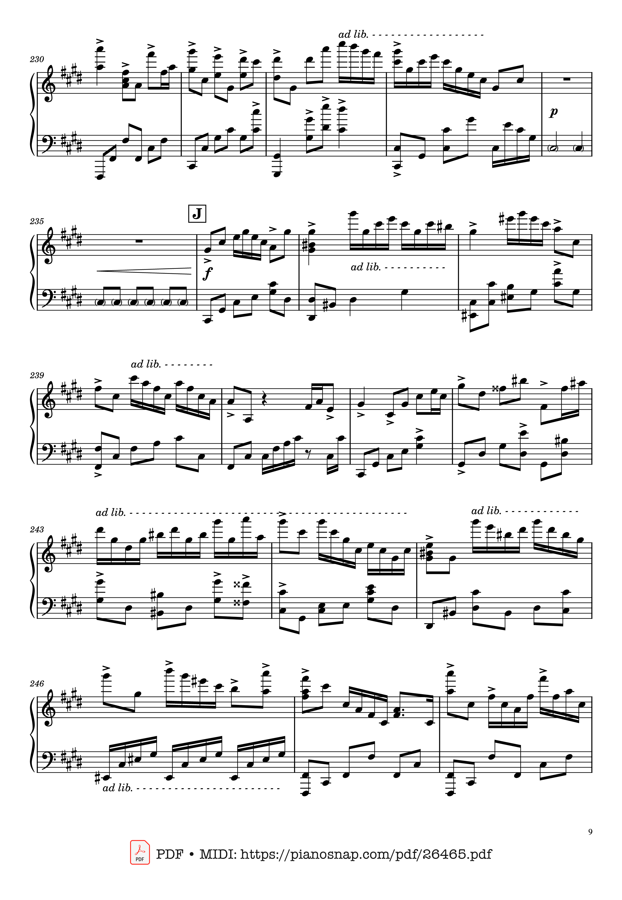 Page 9 of Sheet music PDF Once Upon a December Piano - Music by S. Flaherty & D. Newman