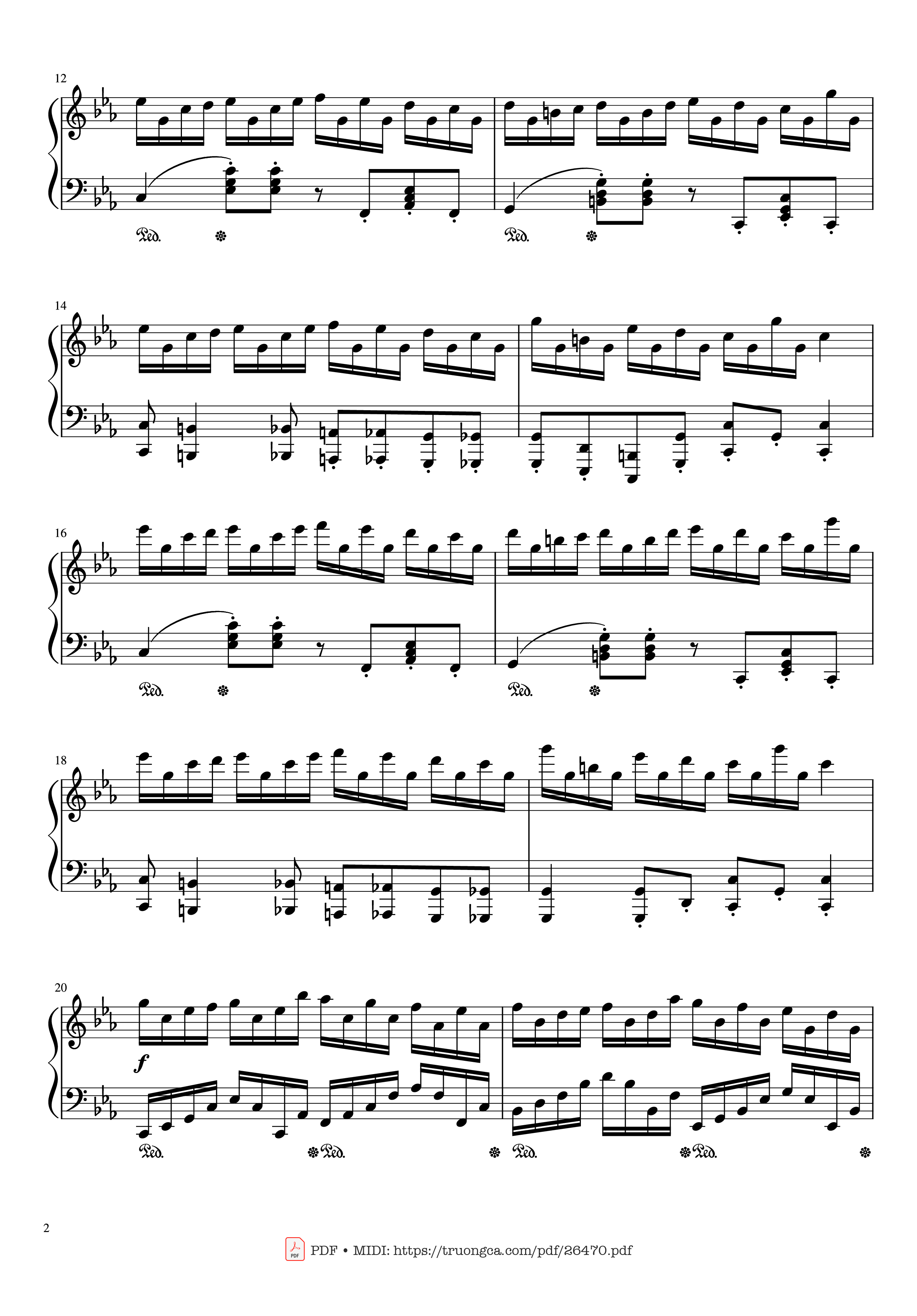 Page 2 of Sheet music PDF Piano Croatian Etude Piano - Maksim Mrvica