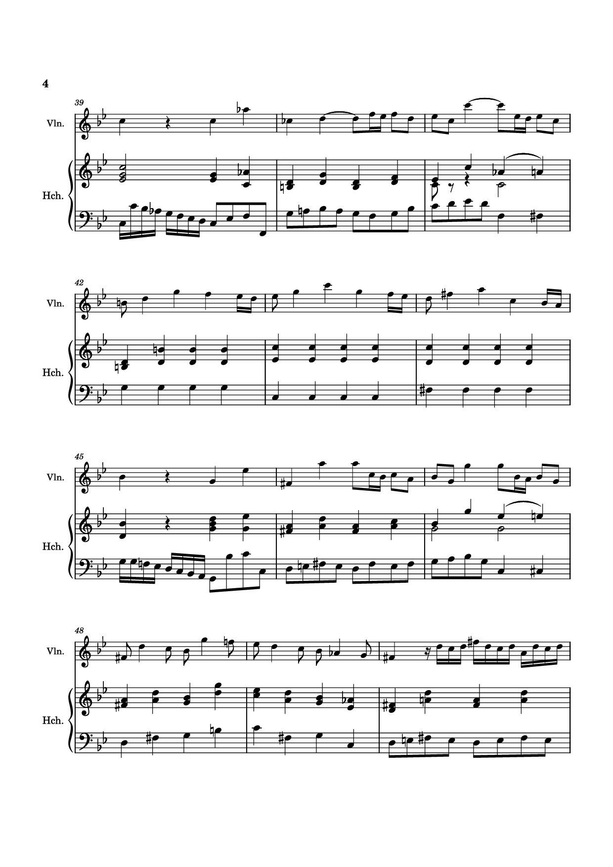 Page 4 of Sheet music PDF Allegro Violin - Antonio Vivaldi