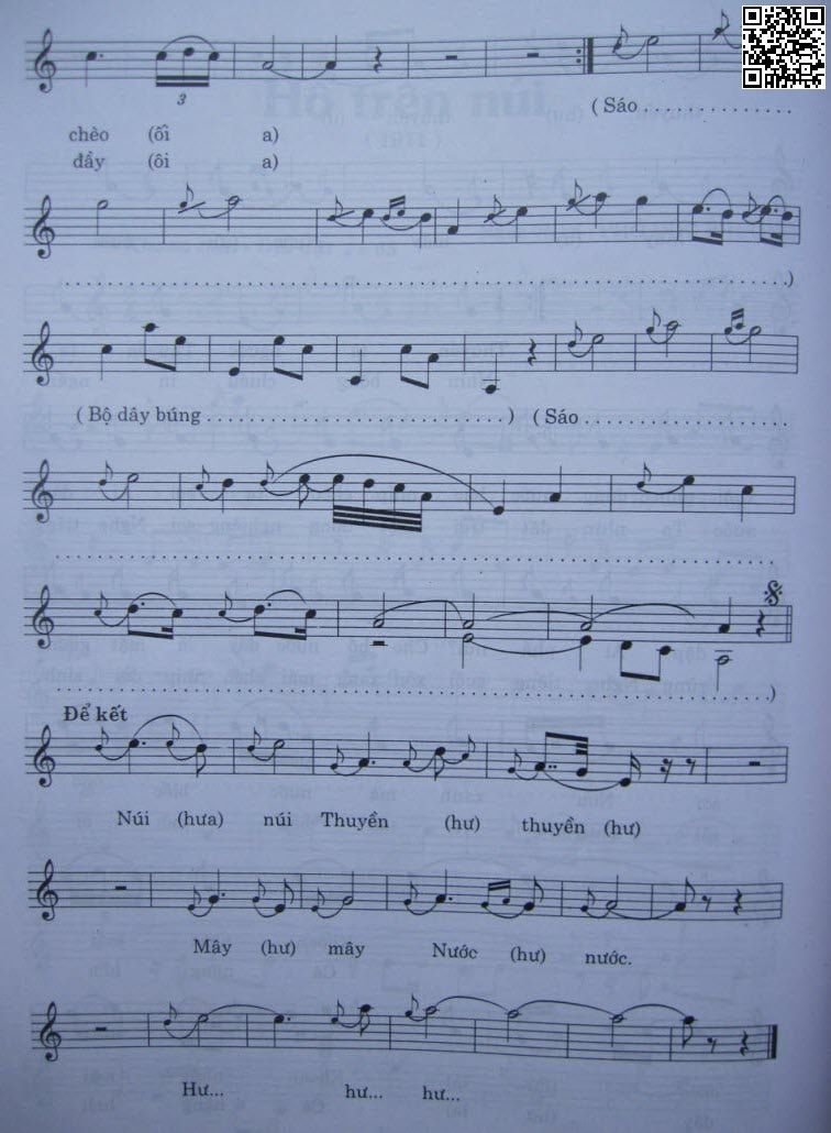 Page 3 of Sheet music PDF Hồ trên núi - Phó Đức Phương