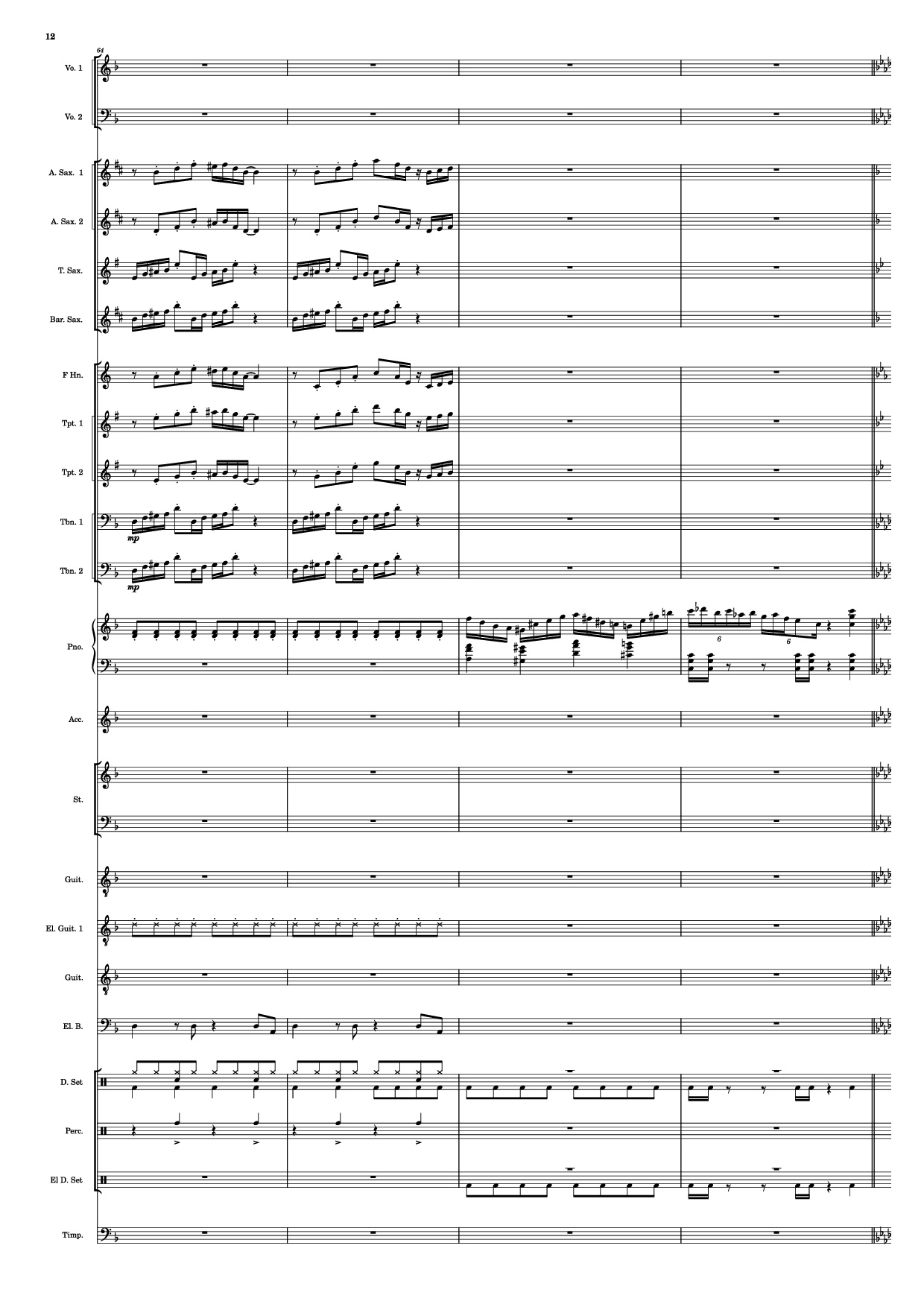 Page 12 of Sheet music PDF Se mettre sur son trente-et-un! Piano - HOYO-MiX