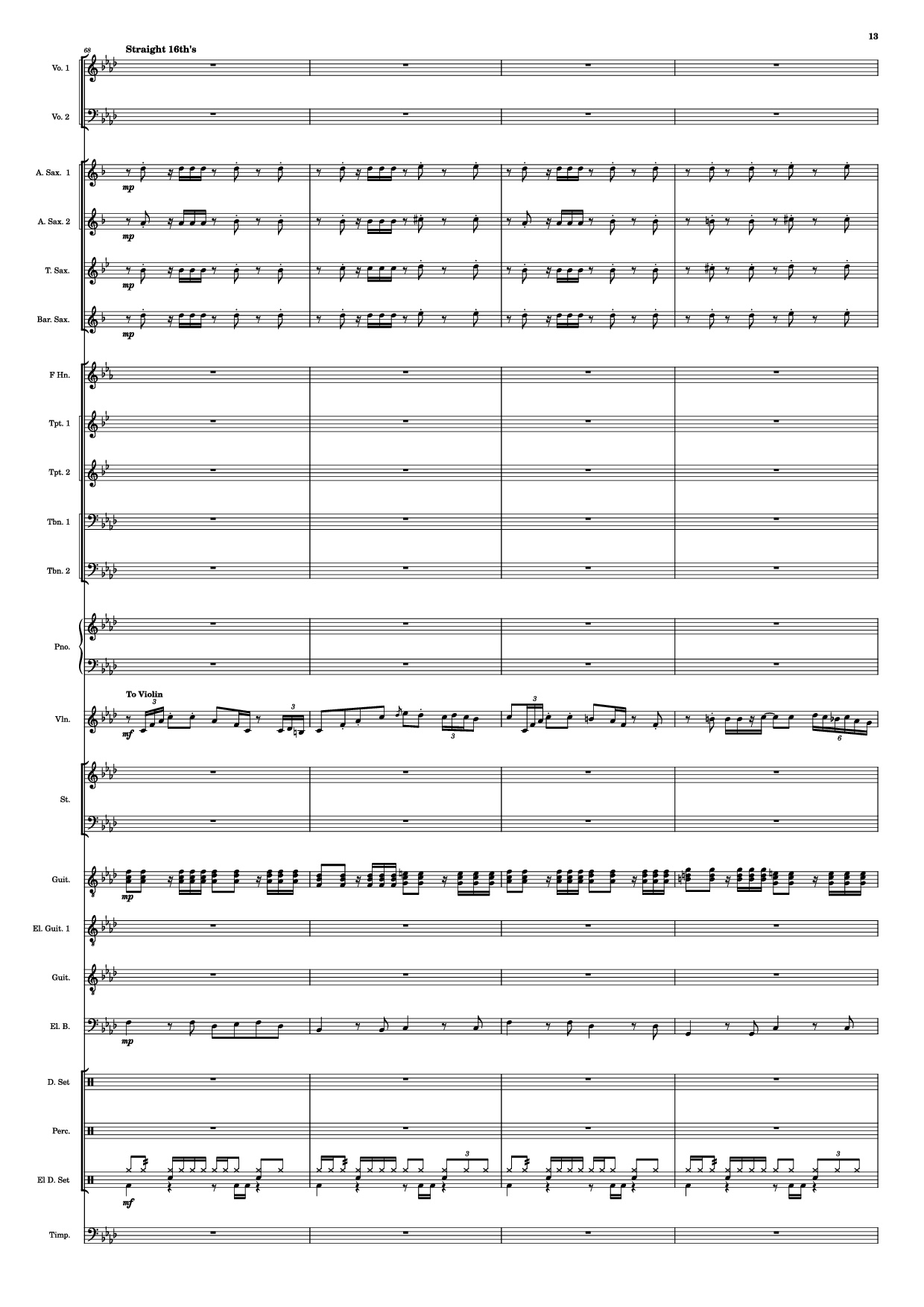 Page 13 of Sheet music PDF Se mettre sur son trente-et-un! Piano - HOYO-MiX