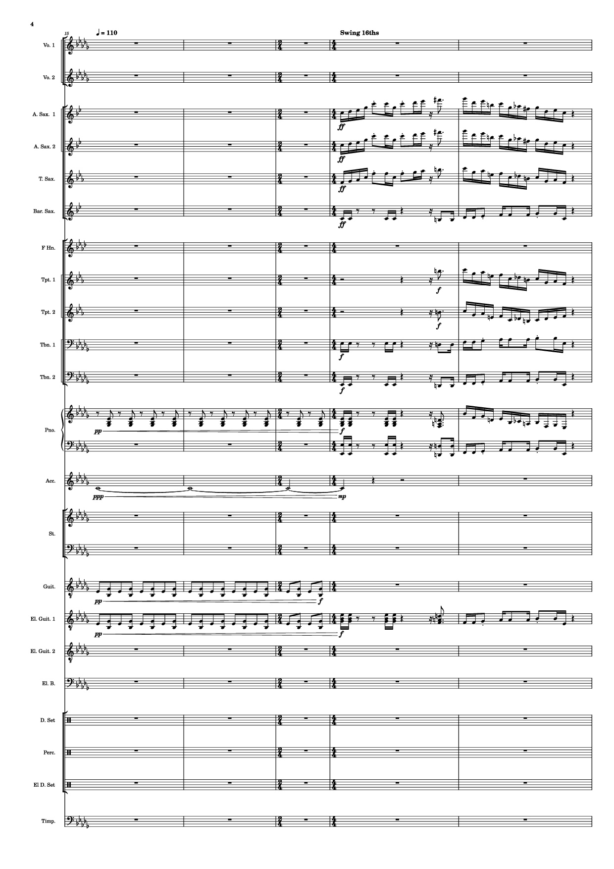 Page 4 of Sheet music PDF Se mettre sur son trente-et-un! Piano - HOYO-MiX