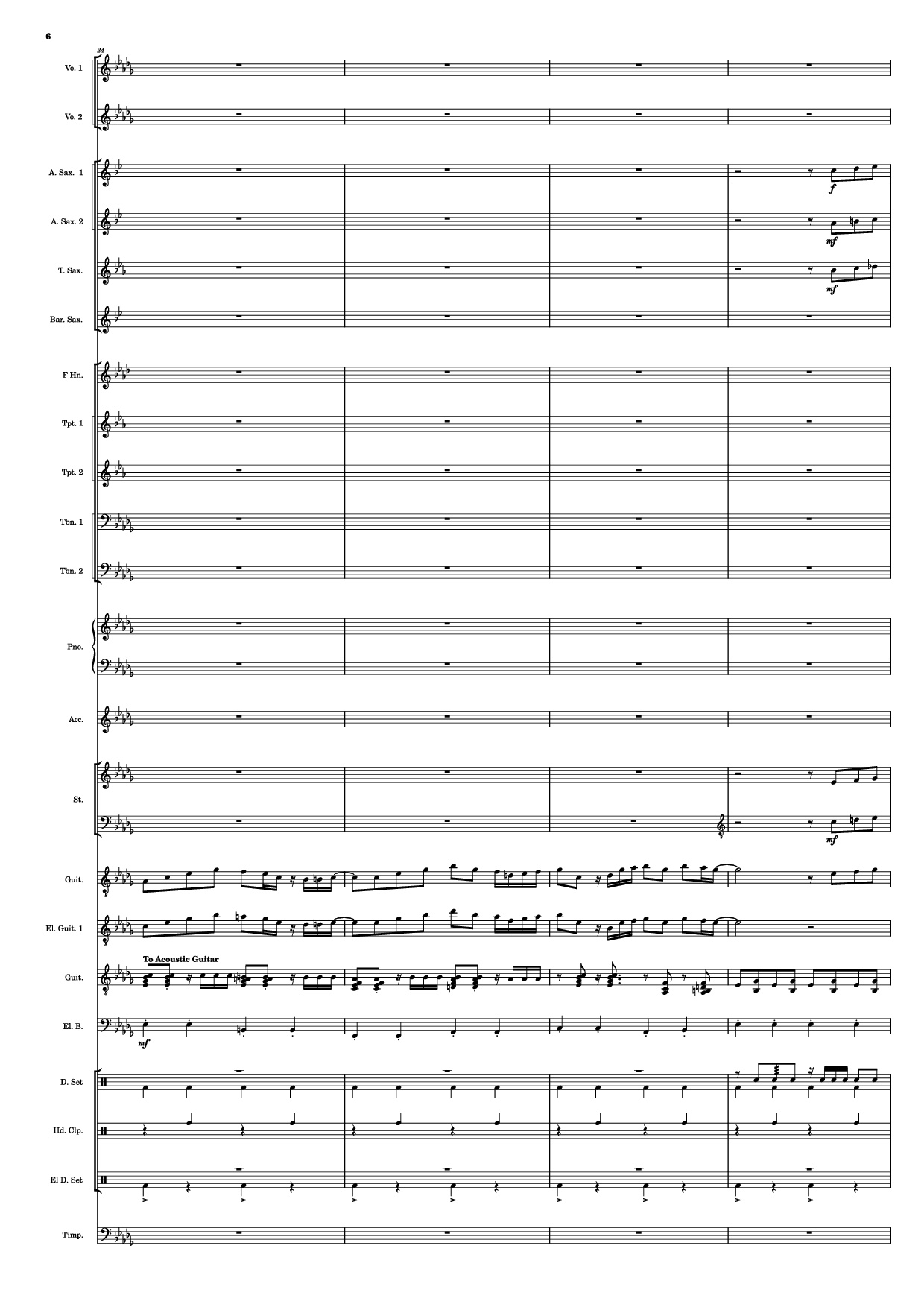 Page 6 of Sheet music PDF Se mettre sur son trente-et-un! Piano - HOYO-MiX