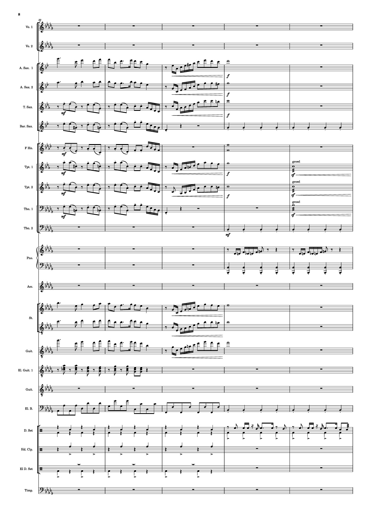 Page 8 of Sheet music PDF Se mettre sur son trente-et-un! Piano - HOYO-MiX
