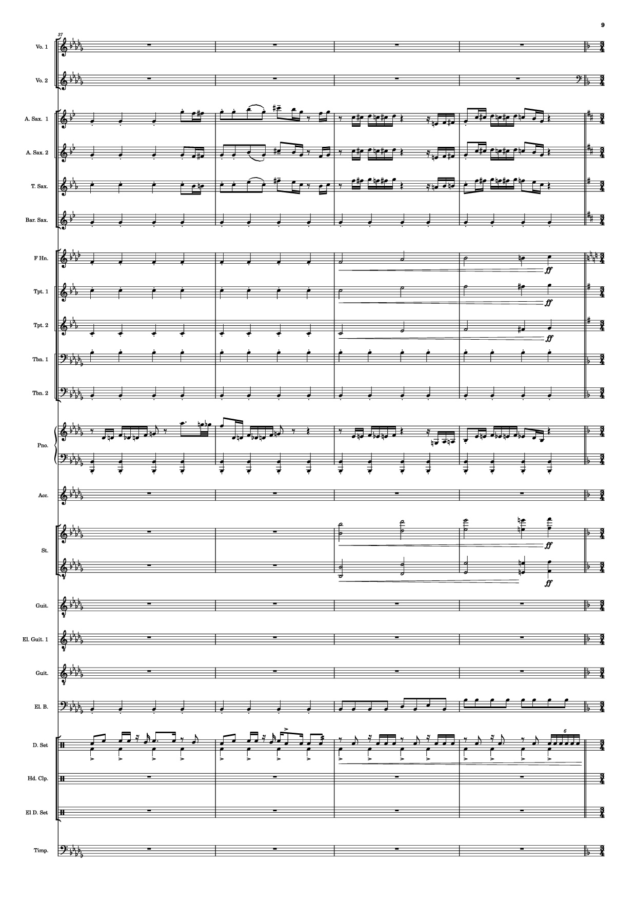 Page 9 of Sheet music PDF Se mettre sur son trente-et-un! Piano - HOYO-MiX