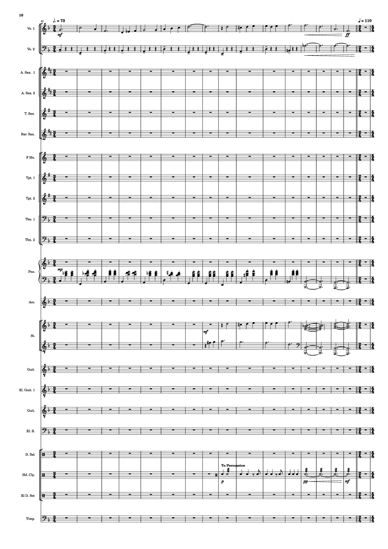 Page 10 of Sheet music PDF Se mettre sur son trente-et-un! Piano - HOYO-MiX