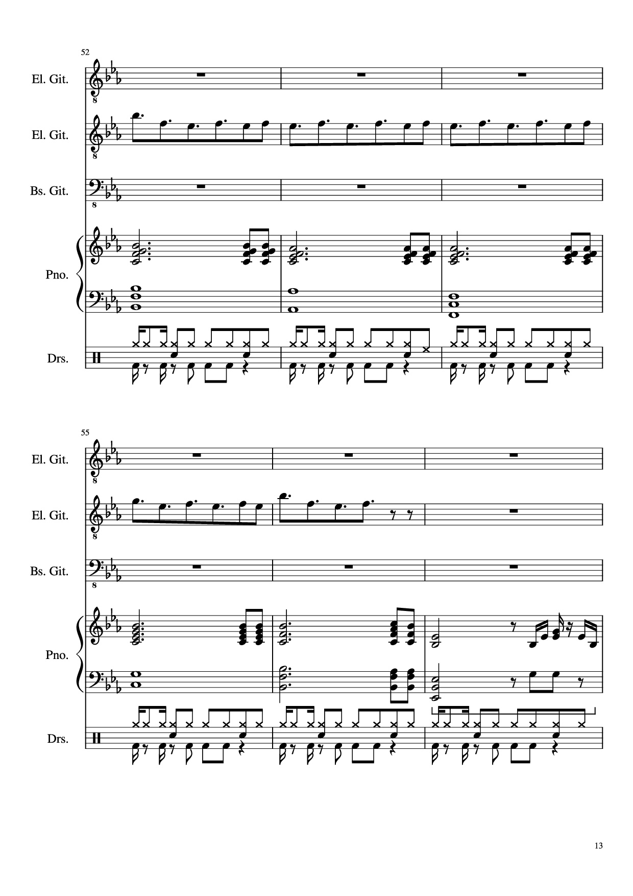 Page 13 of Sheet music PDF Dark Necessities Piano - JaronTu