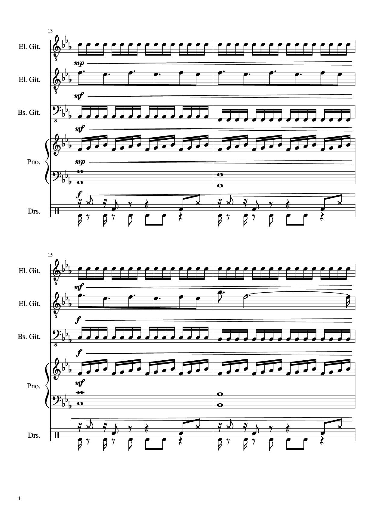 Page 4 of Sheet music PDF Dark Necessities Piano - JaronTu