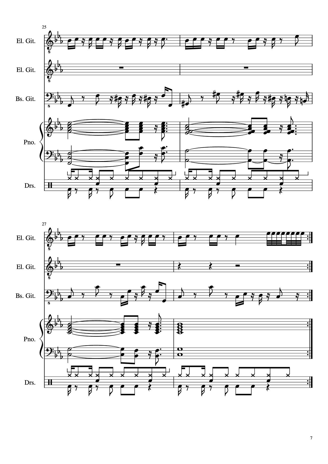 Page 7 of Sheet music PDF Dark Necessities Piano - JaronTu