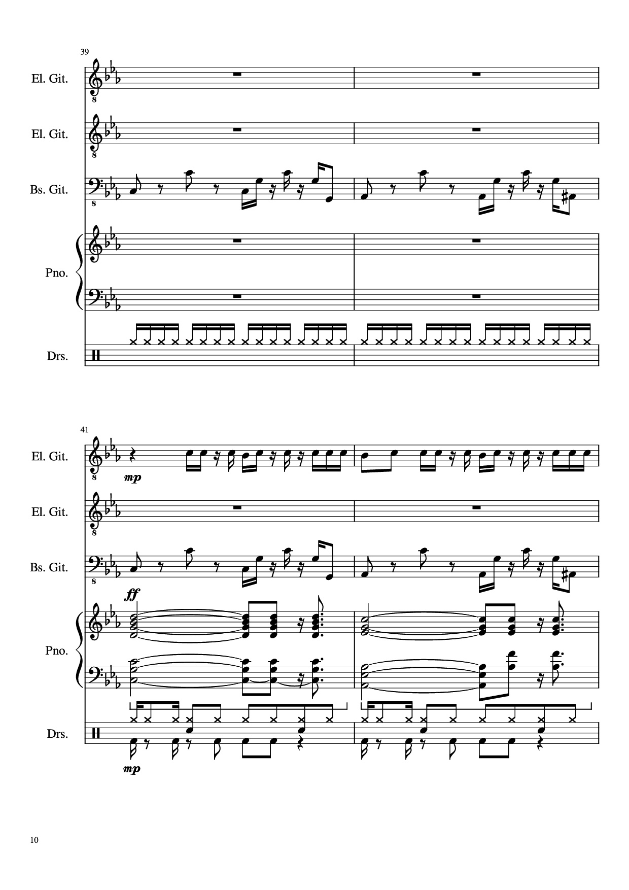 Page 10 of Sheet music PDF Dark Necessities Piano - JaronTu