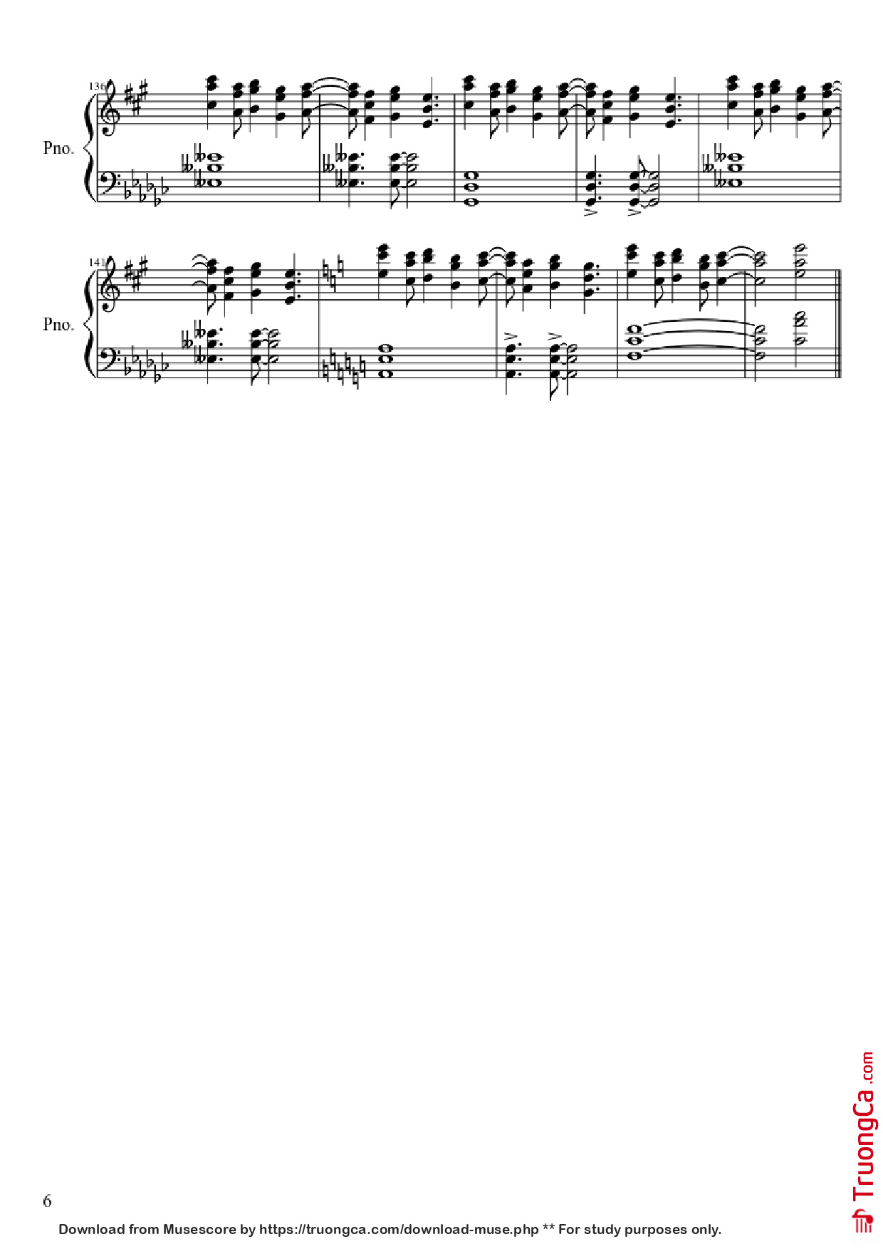 Page 6 of Sheet music PDF Piano Attack On Titan Theme Piano - Undefined