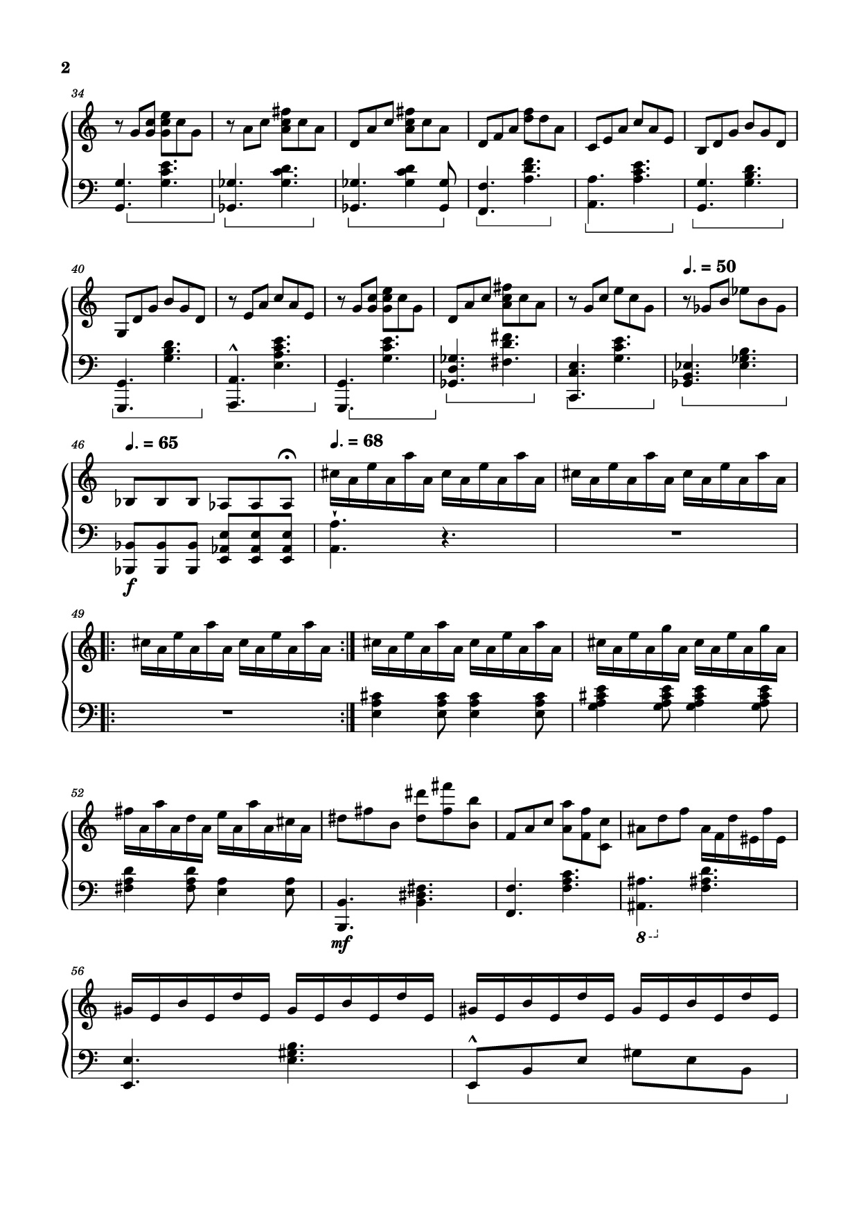 Page 2 of Sheet music PDF Piano Fate of the Stars Piano - Undefined
