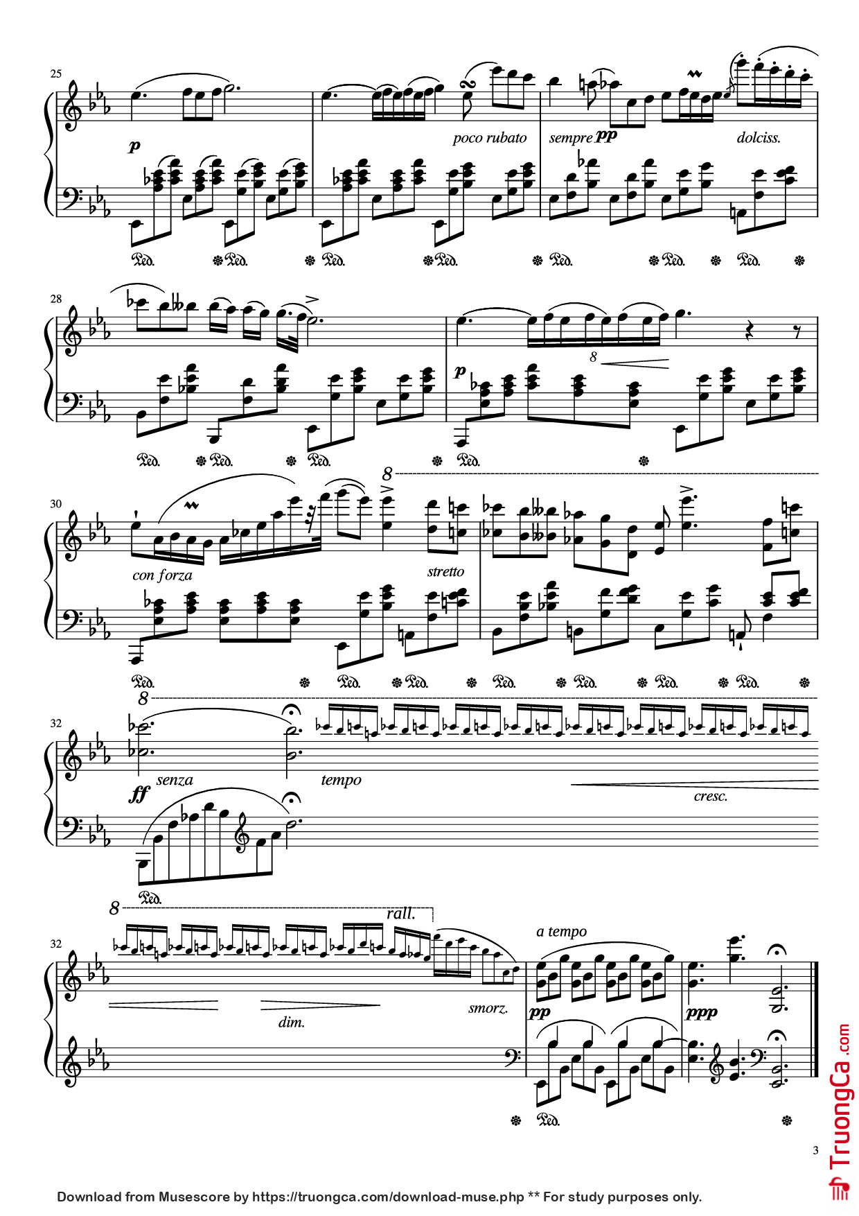 Page 3 of Sheet music PDF Nocturne in E♭ Major, Op.9 No.2 - Frederic Francois Chopin