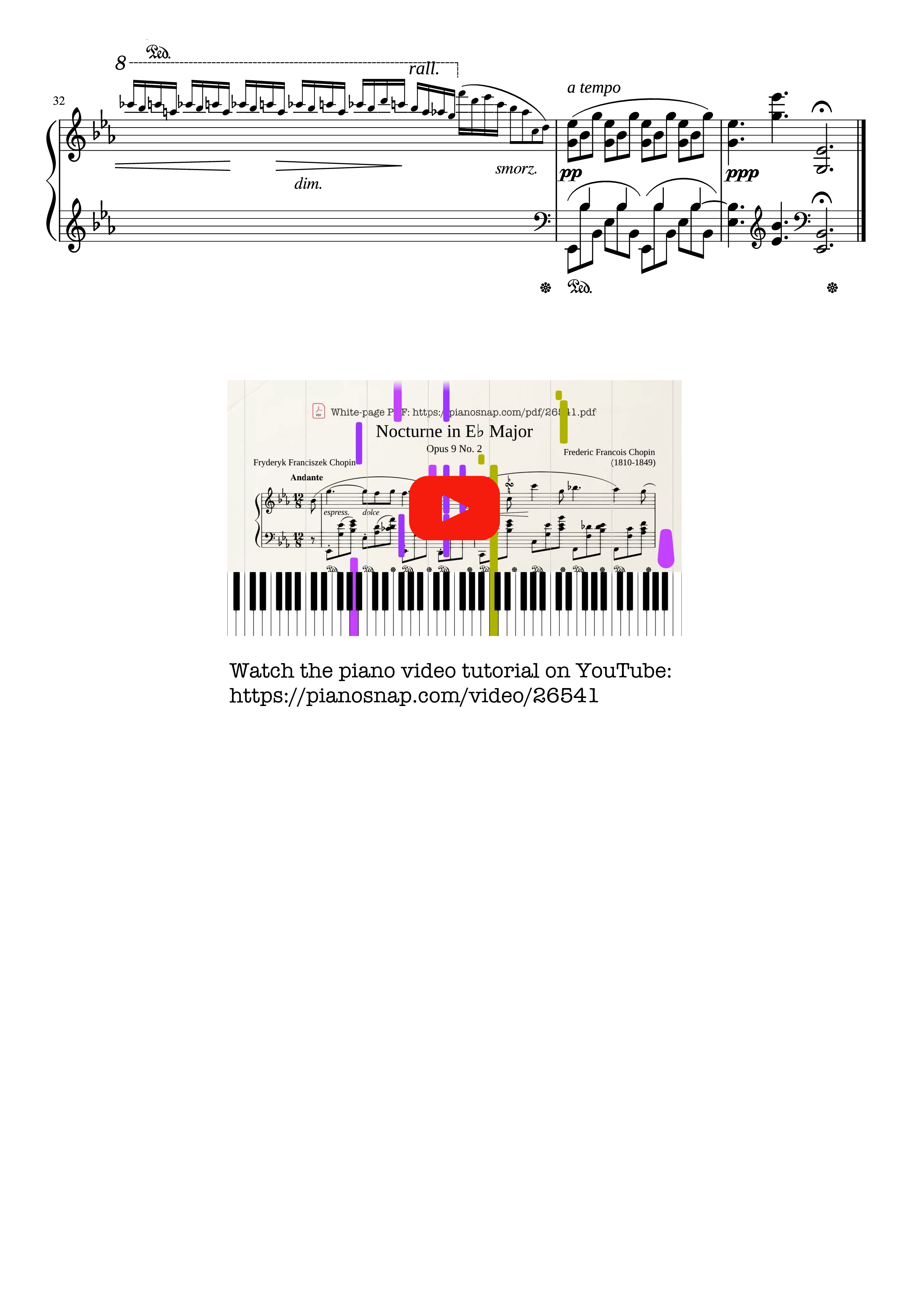 Page 4 of Sheet music PDF Nocturne in E♭ Major, Op.9 No.2 - Frederic Francois Chopin