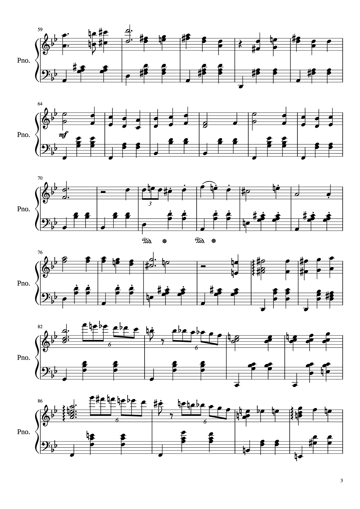 Page 3 of Sheet music PDF Piano Merry-Go-Round of Life Piano - Joe Hasaishi arr. Andrew Deng