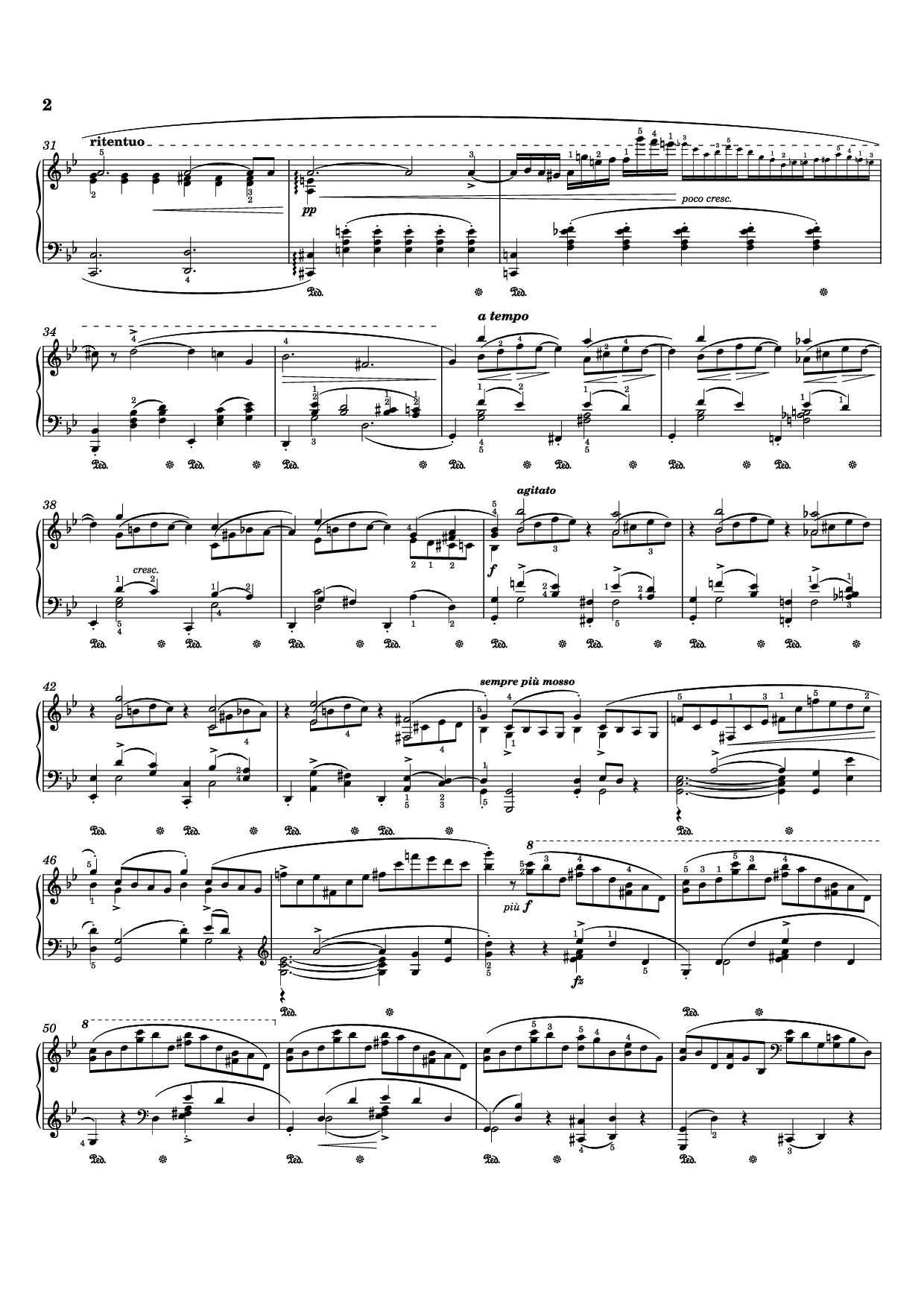 Page 2 of Sheet music PDF Ballade I Piano - Frédéric Chopin
