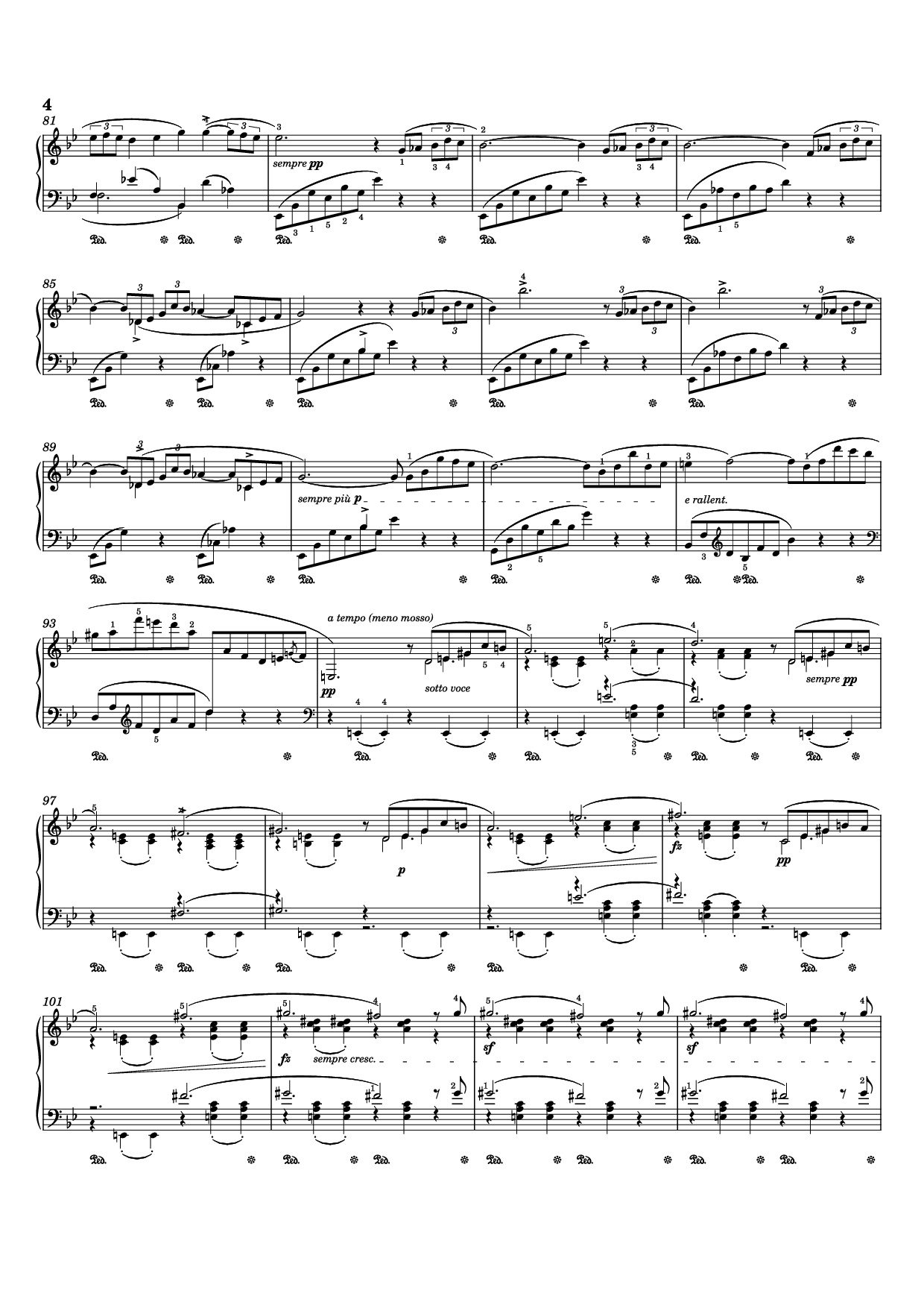 Page 4 of Sheet music PDF Ballade I Piano - Frédéric Chopin