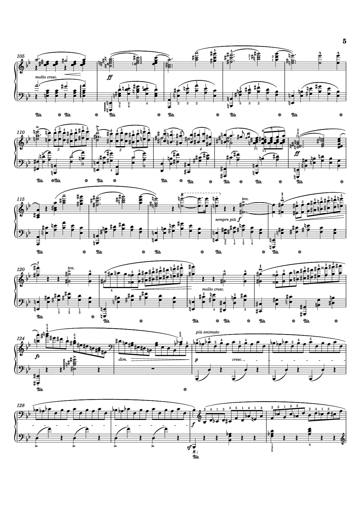 Page 5 of Sheet music PDF Ballade I Piano - Frédéric Chopin