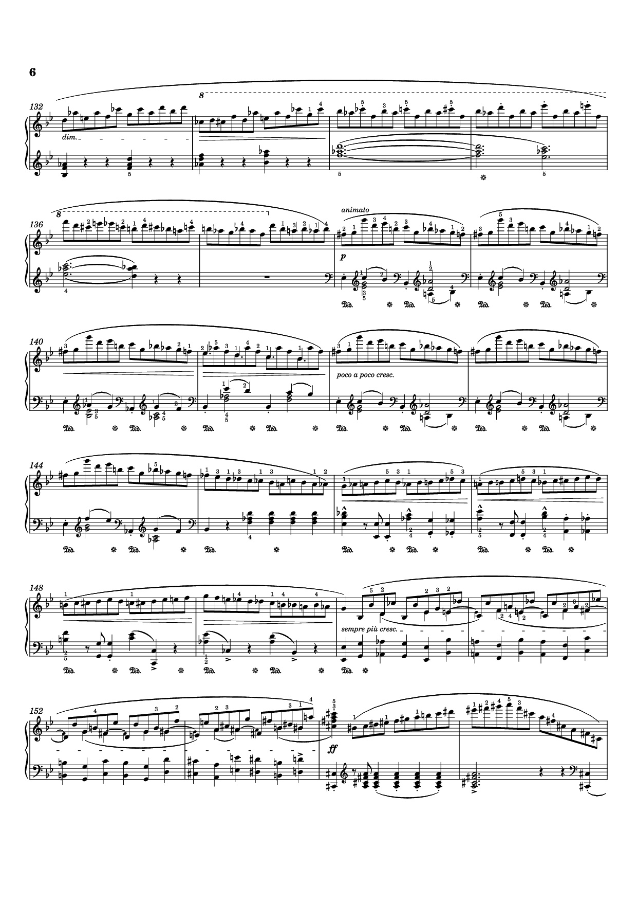 Page 6 of Sheet music PDF Ballade I Piano - Frédéric Chopin