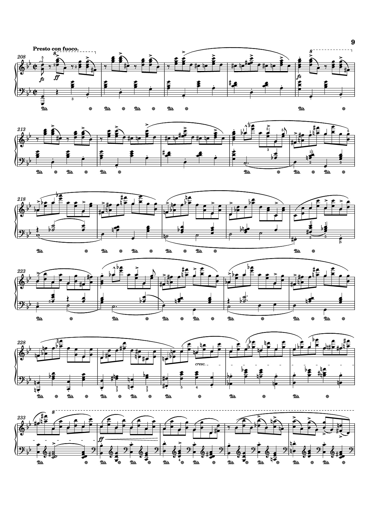Page 9 of Sheet music PDF Ballade I Piano - Frédéric Chopin