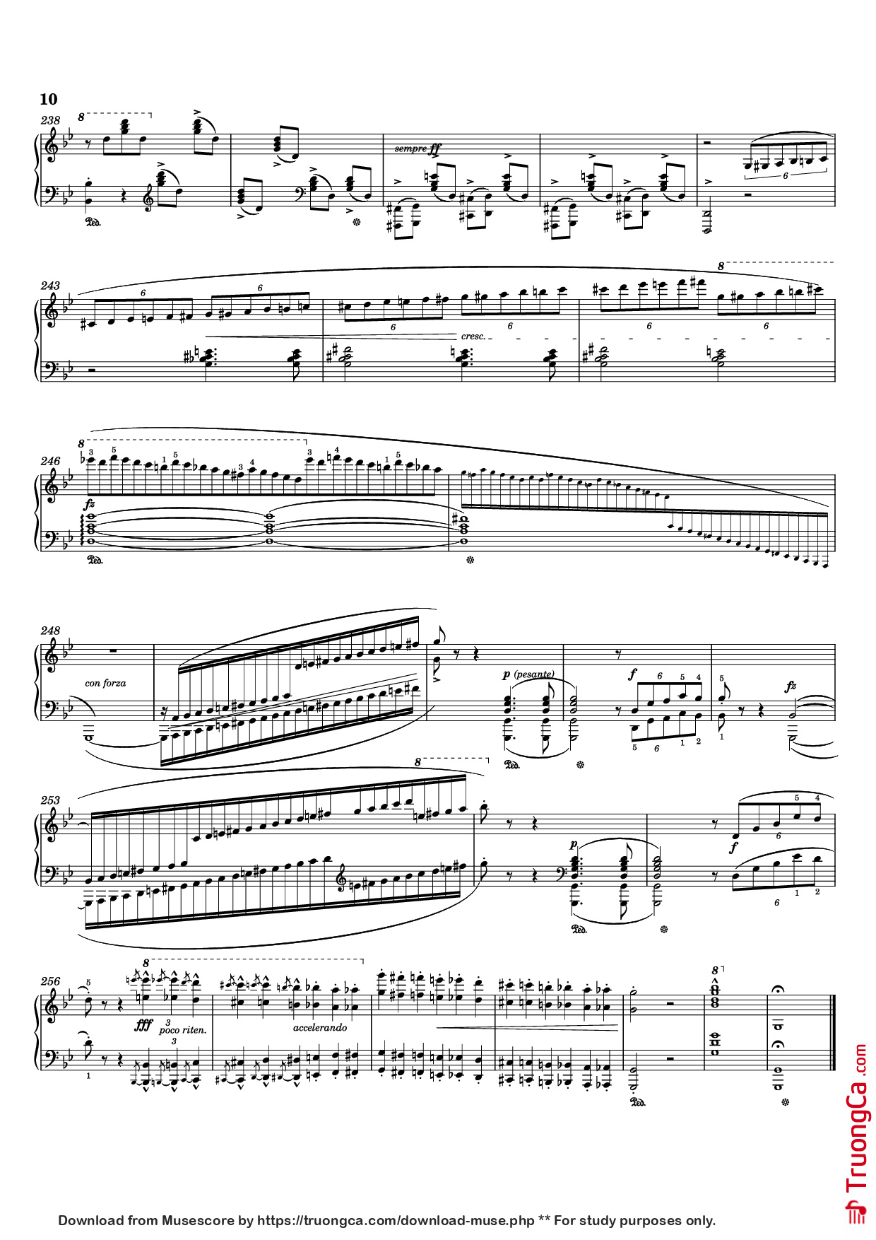 Page 10 of Sheet music PDF Ballade I Piano - Frédéric Chopin