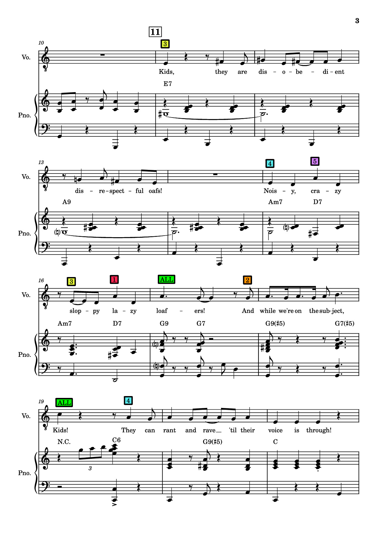 Page 3 of Sheet music PDF Kids Piano - Charles Strouse