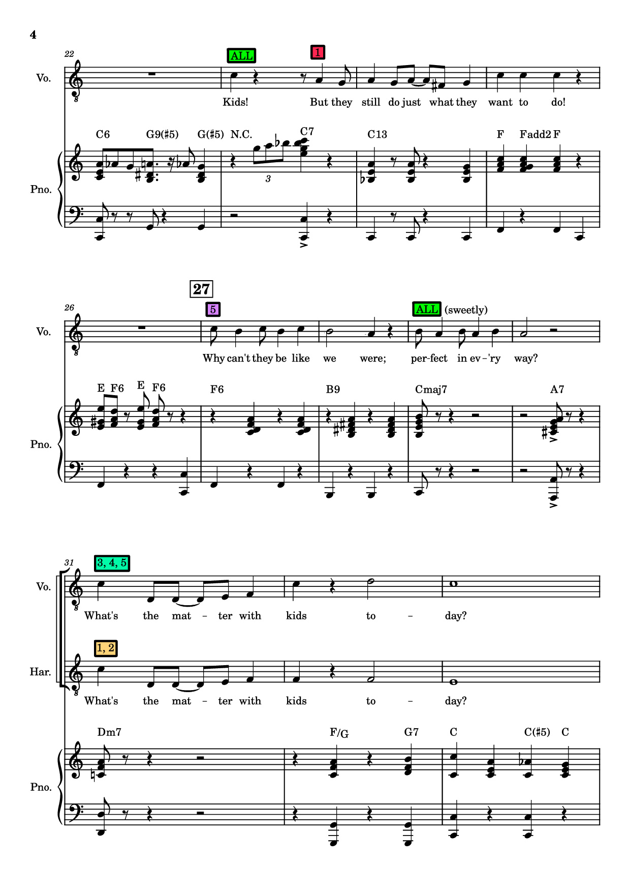 Page 4 of Sheet music PDF Kids Piano - Charles Strouse