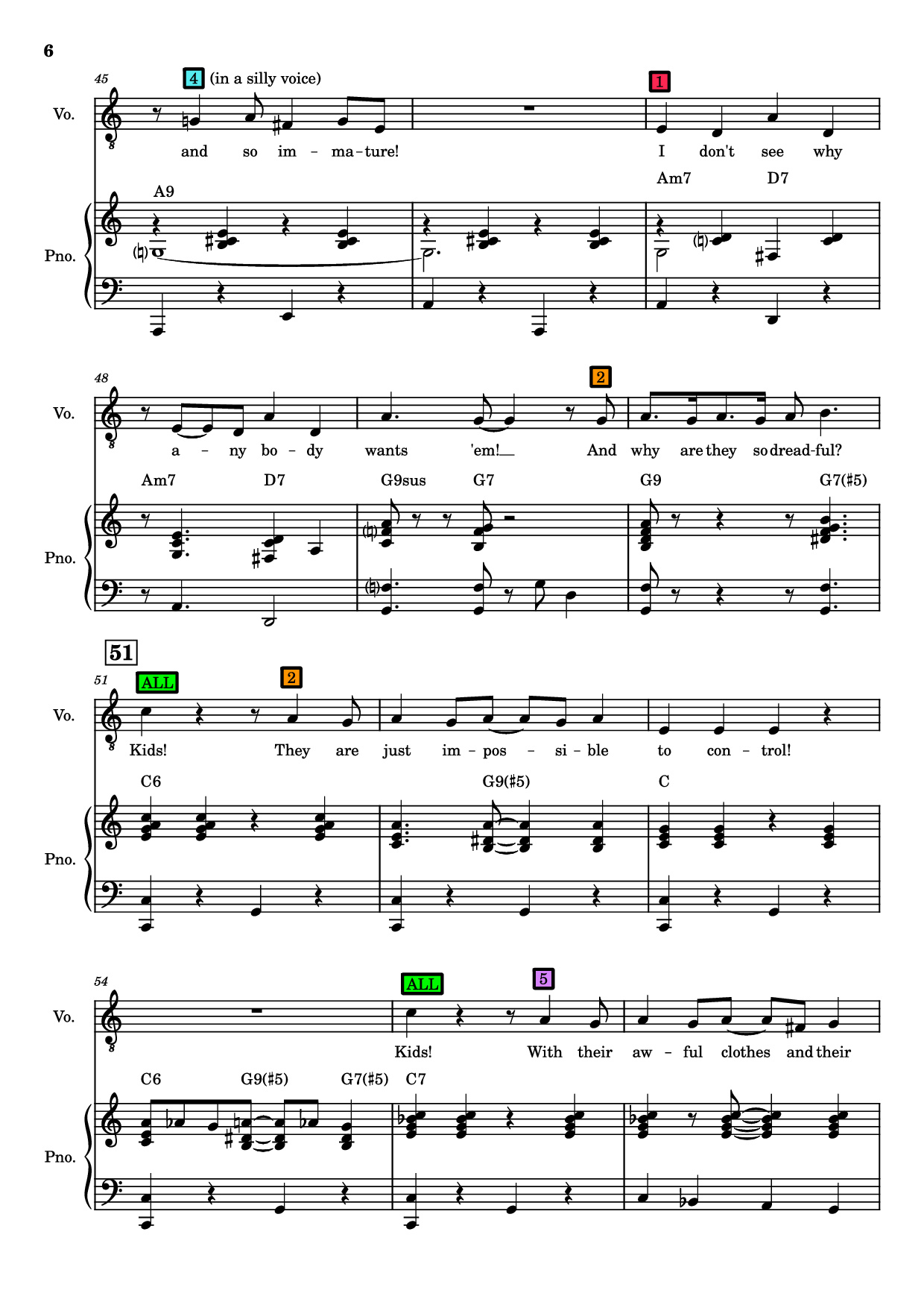 Page 6 of Sheet music PDF Kids Piano - Charles Strouse