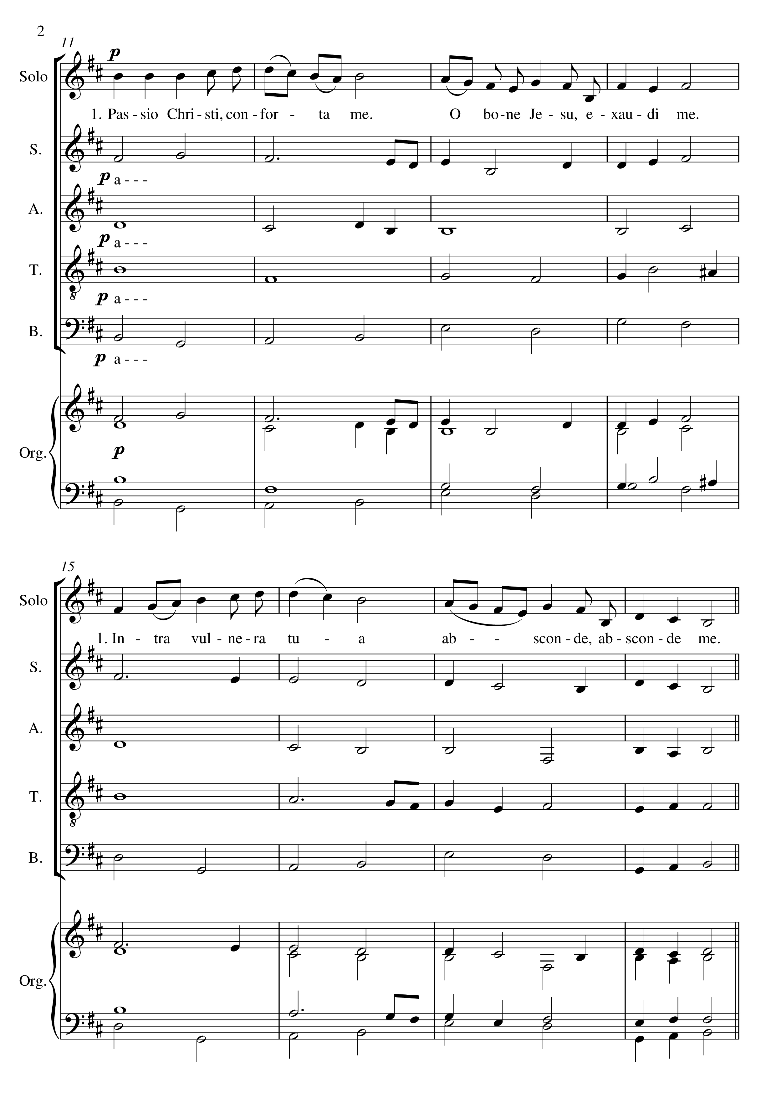 Page 5 of Sheet music PDF ANIMA CHRISTI - Compositionem