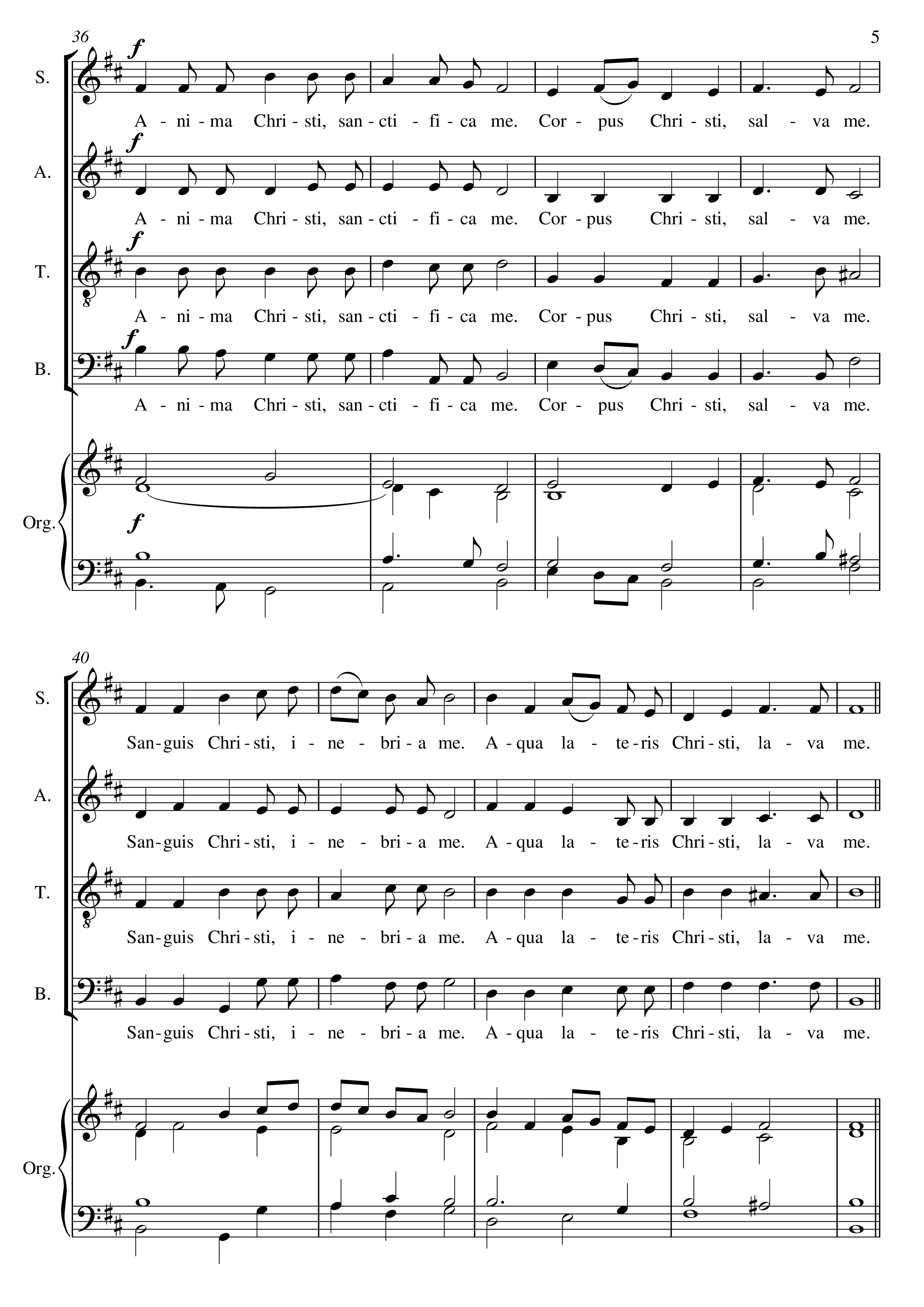 Page 8 of Sheet music PDF ANIMA CHRISTI - Compositionem