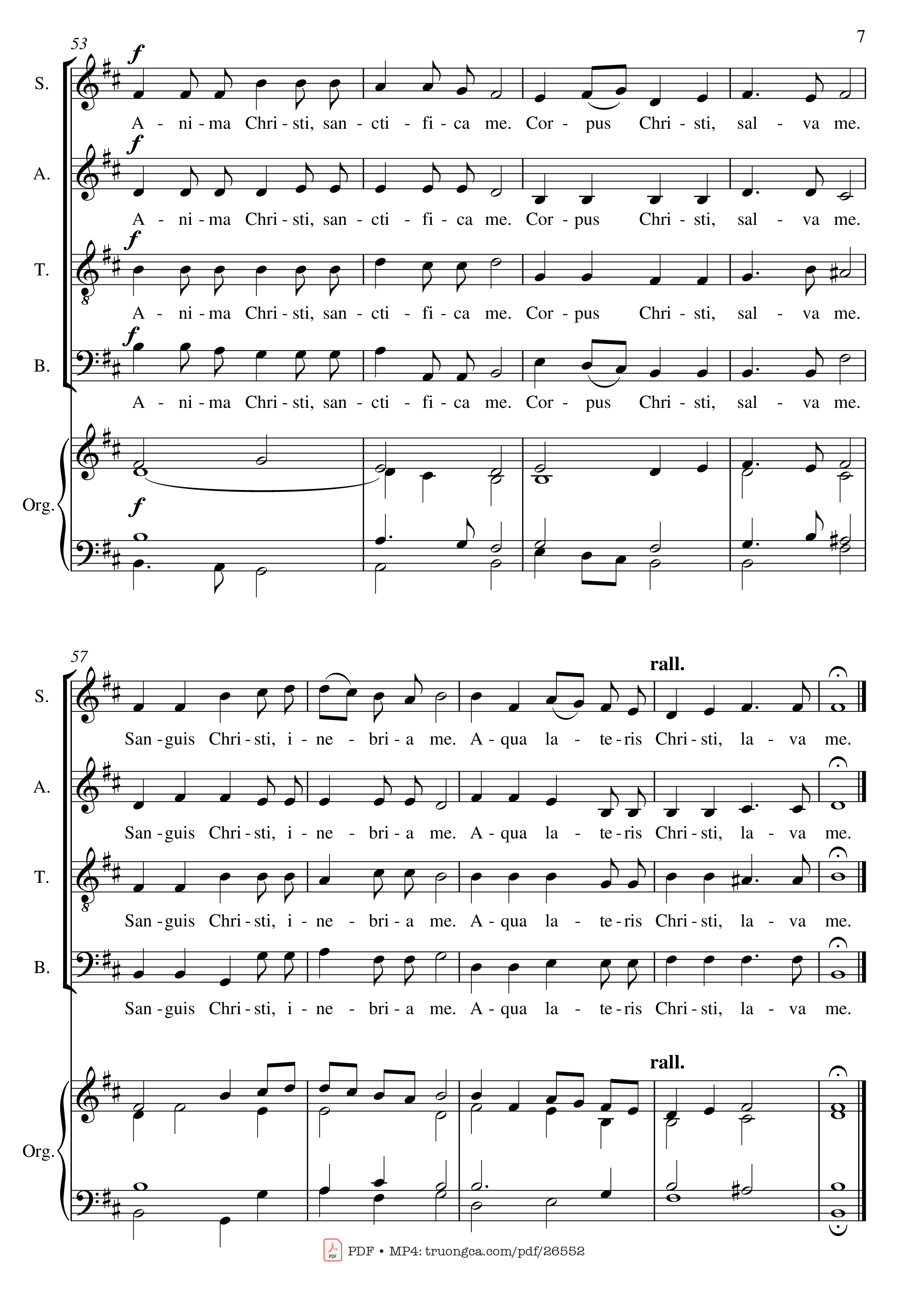 Page 10 of Sheet music PDF ANIMA CHRISTI - Compositionem