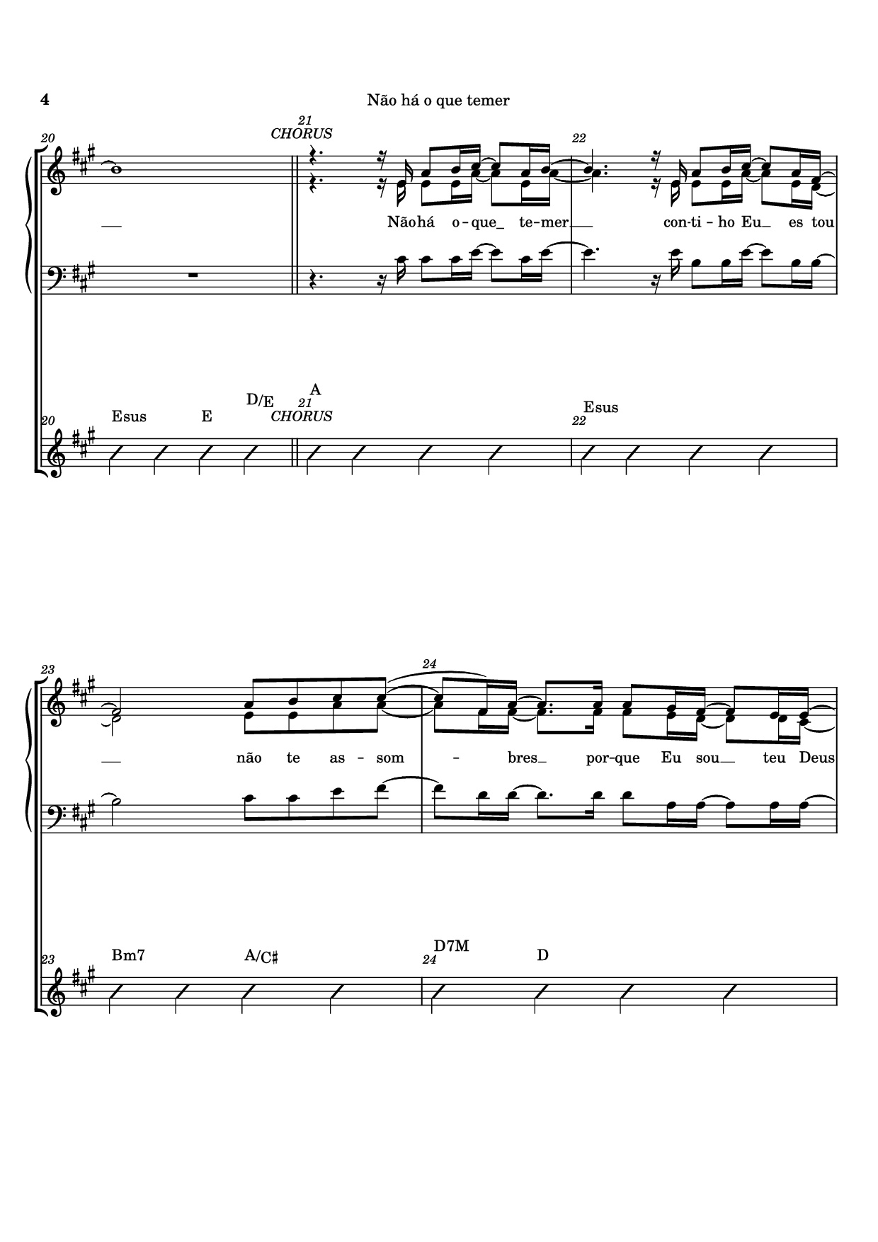 Page 4 of Sheet music PDF Não há o que temer Piano - Ricardo Martins