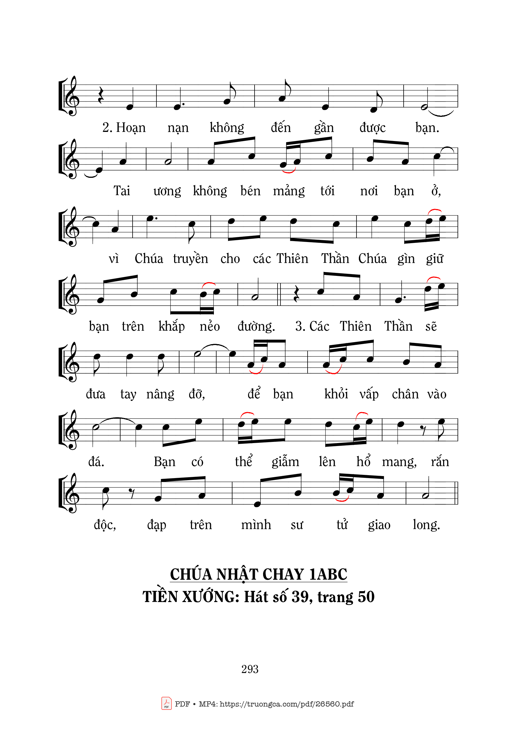 Page 2 of Sheet music PDF Thánh Vịnh 90, Lúc Gian Truân - Mi Trầm