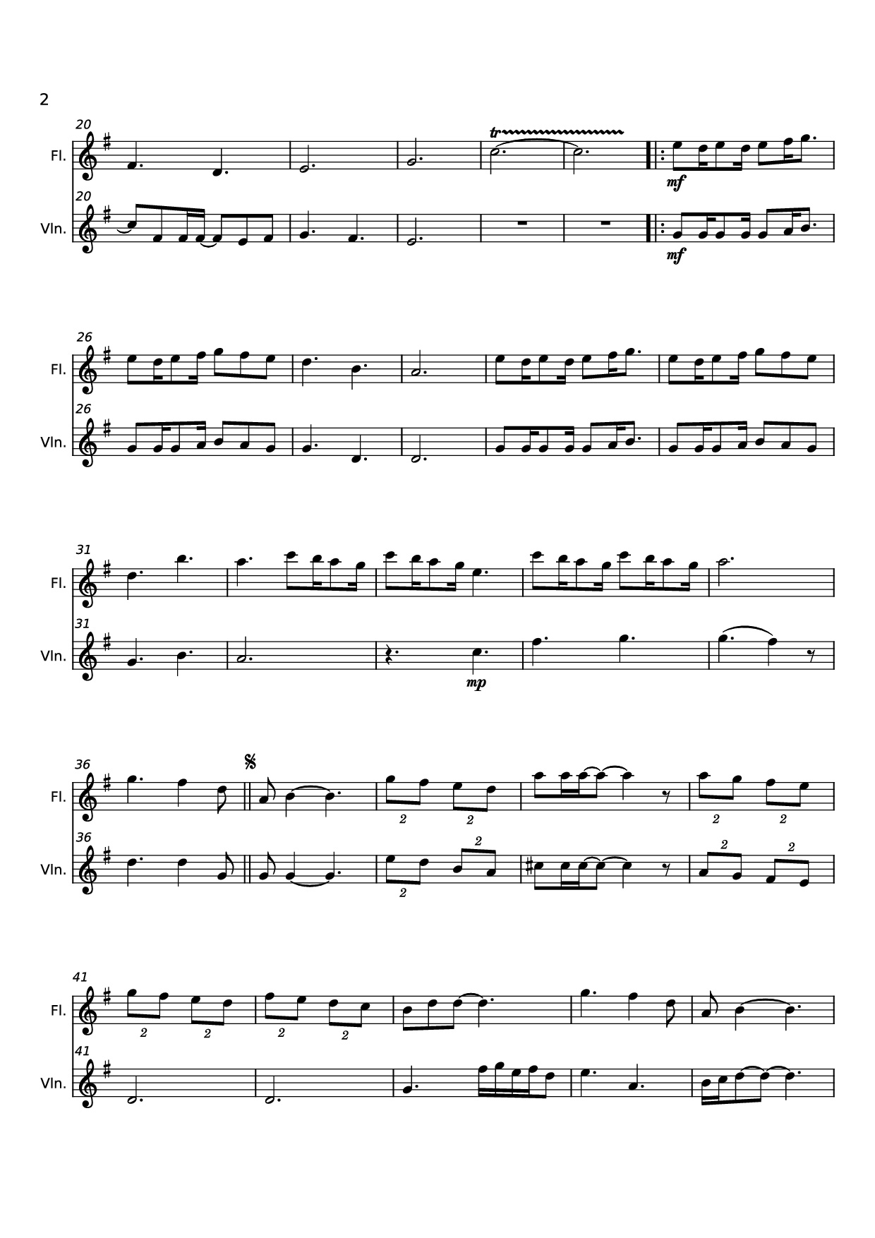 Page 2 of Sheet music PDF Eles se amam Violin - Pedro Valença