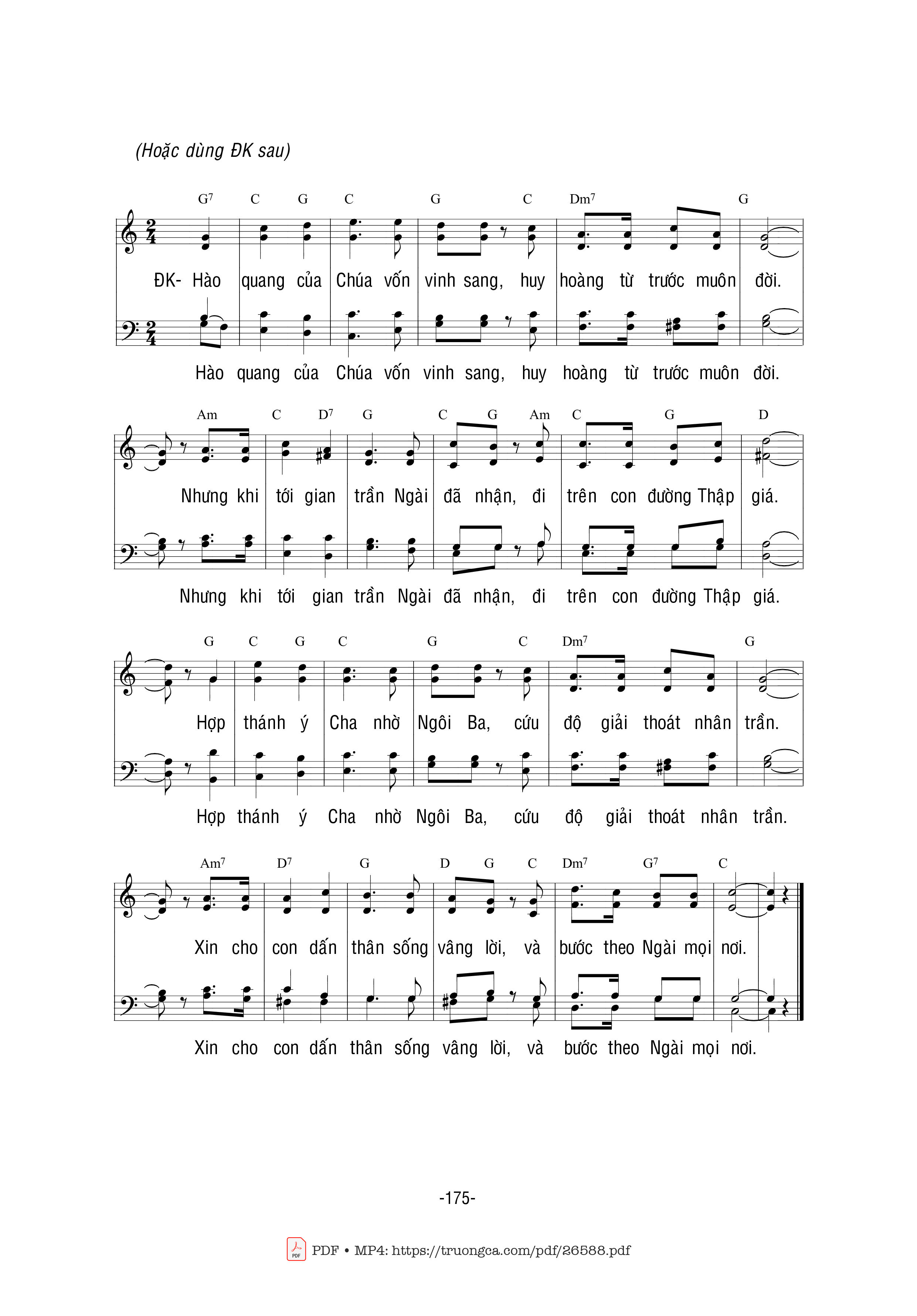 Page 2 of Sheet music PDF Chúa Hiển Dung - Bùi Ninh