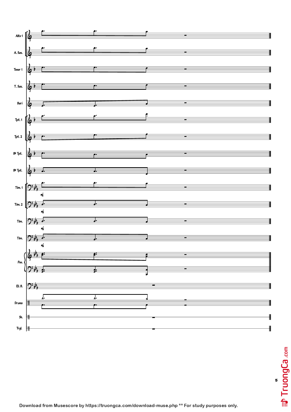 Page 15 of Sheet music PDF Piano Heartbeat, Heartbreak Piano - Arranger: savepro3