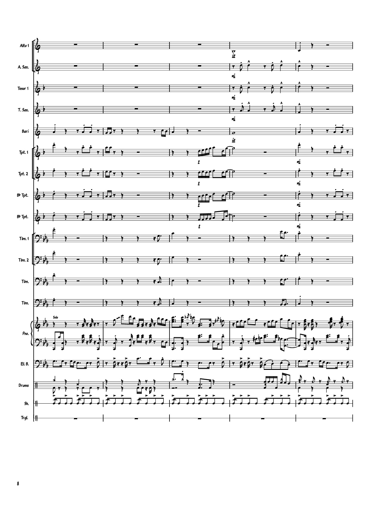 Page 8 of Sheet music PDF Piano Heartbeat, Heartbreak Piano - Arranger: savepro3