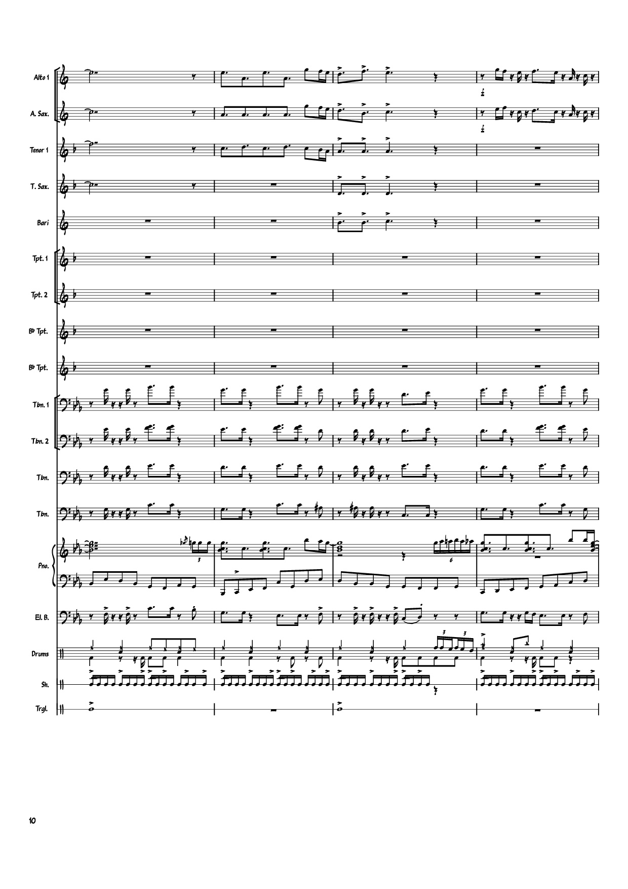 Page 10 of Sheet music PDF Piano Heartbeat, Heartbreak Piano - Arranger: savepro3