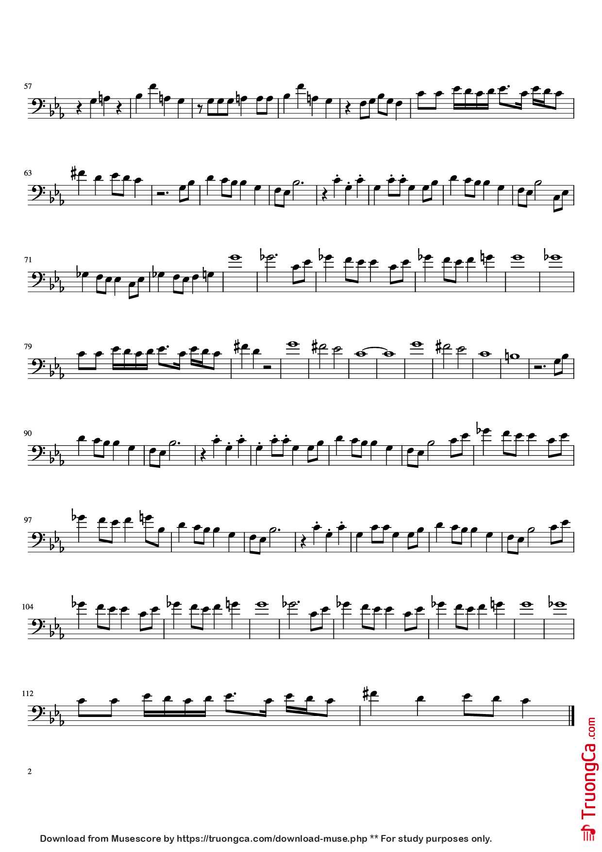 Page 2 of Sheet music PDF Toxic - Undefined