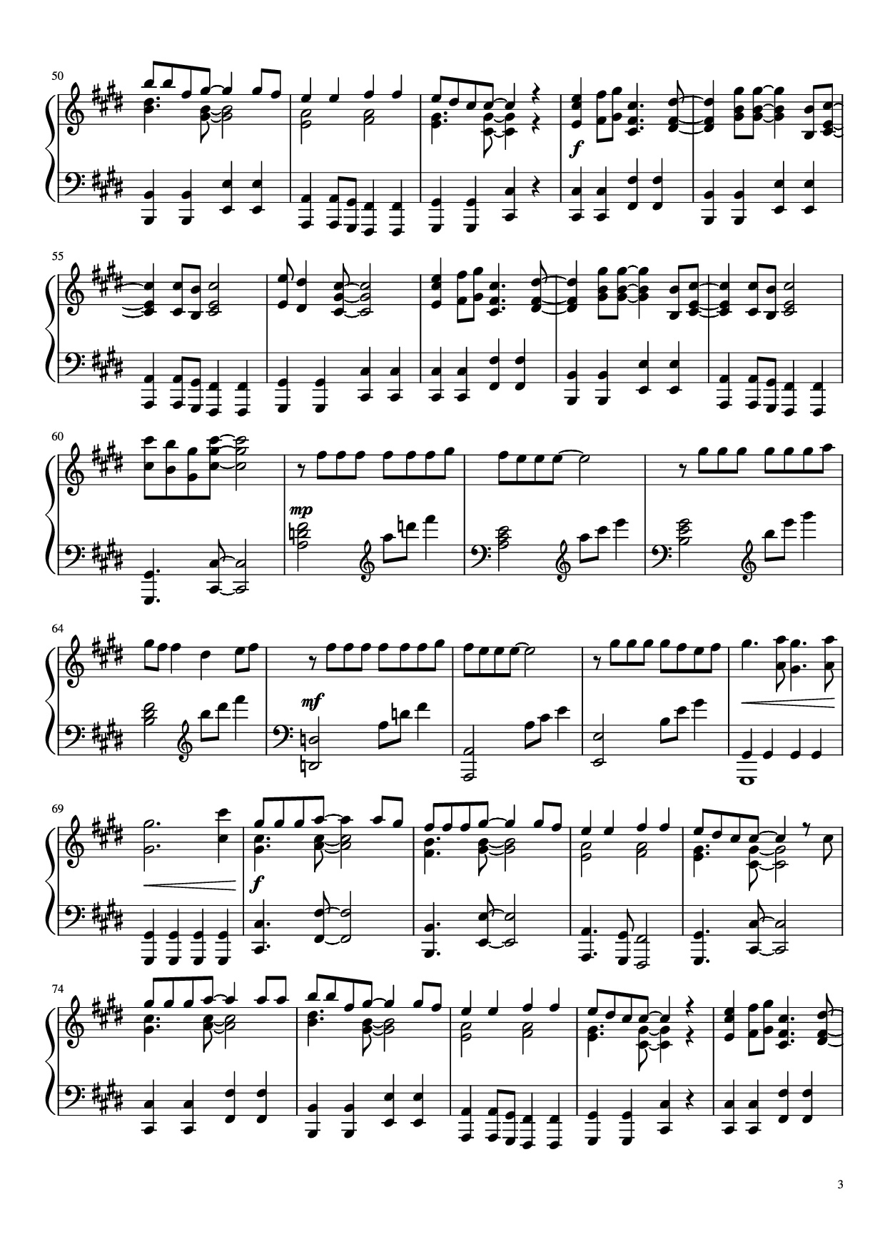 Page 3 of Sheet music PDF Piano Kings & Queens Piano - Ava Max