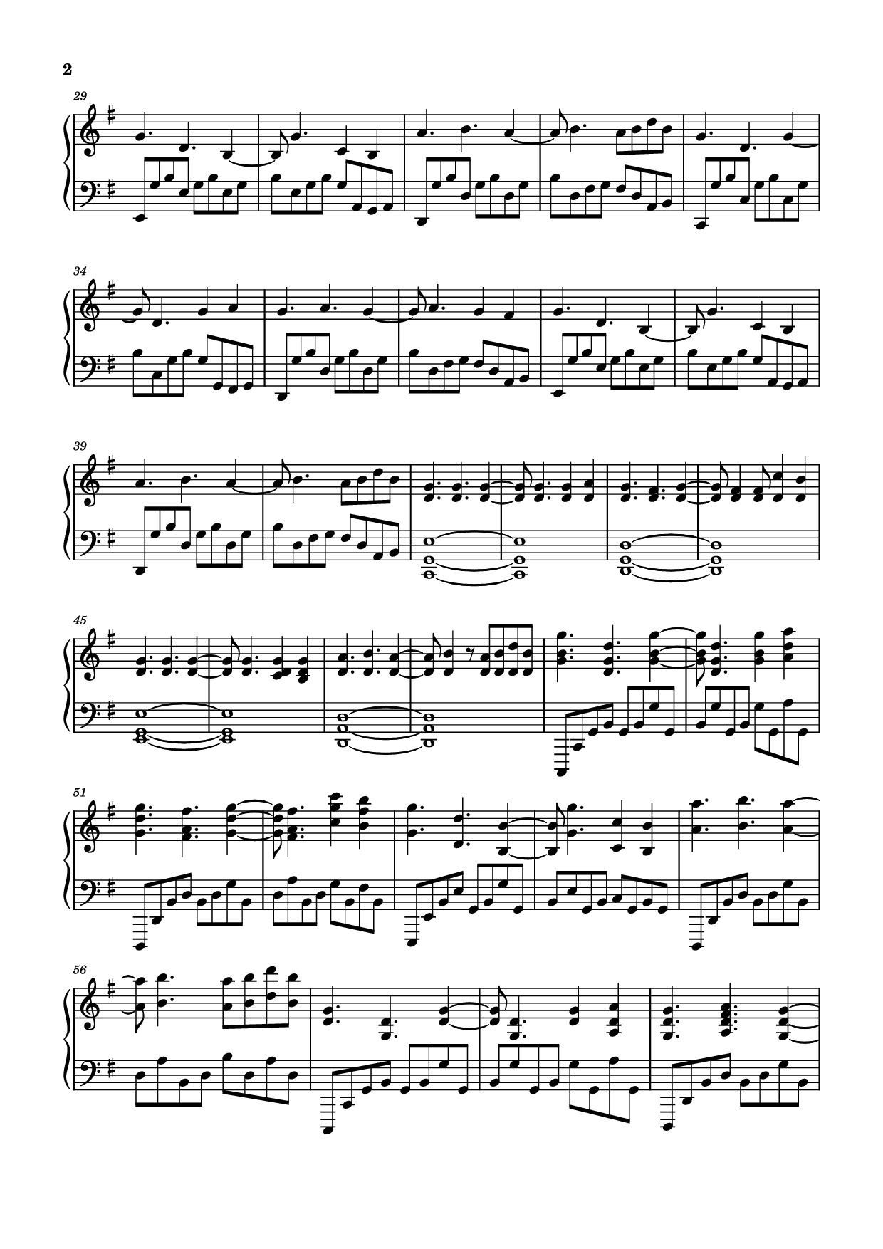 Page 2 of Sheet music PDF Piano Travelers Piano - Andrew Prahlow