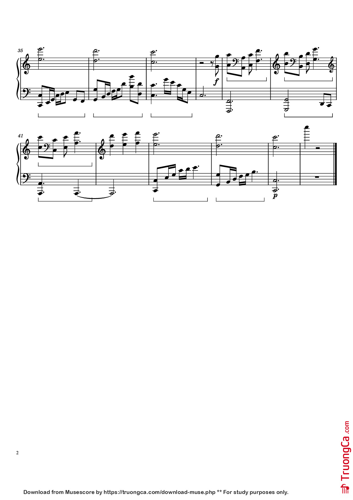 Page 2 of Sheet music PDF Piano Can