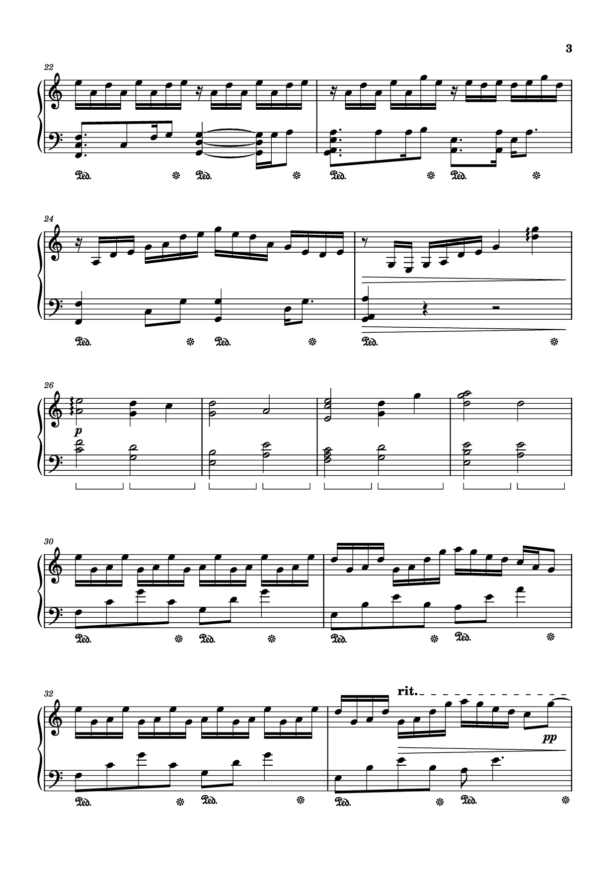 Page 3 of Sheet music PDF Piano 破旧世界 Piano - 魔鬼花园 Devil Music