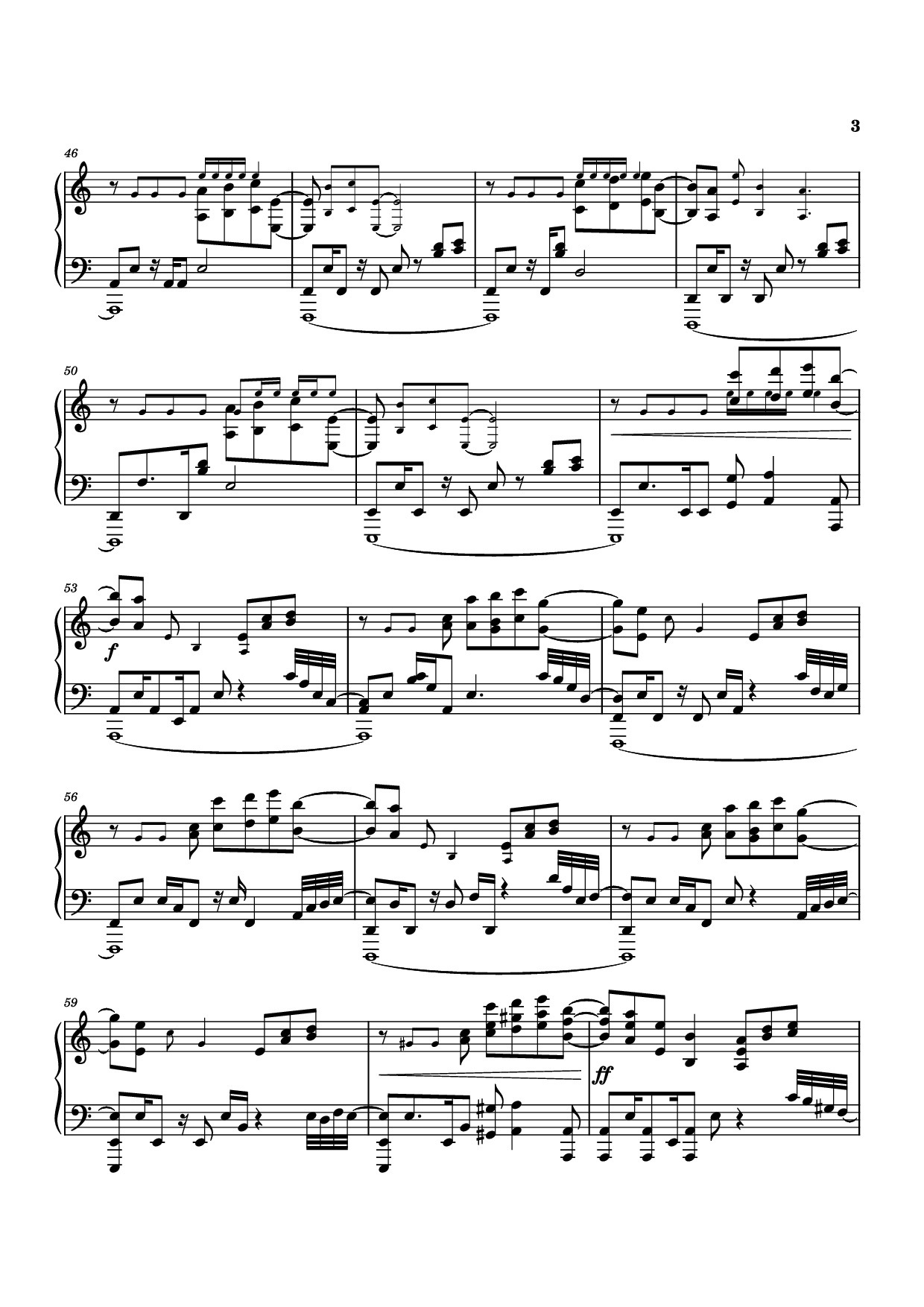 Page 3 of Sheet music PDF Piano Deeper Piano - Lena Raine